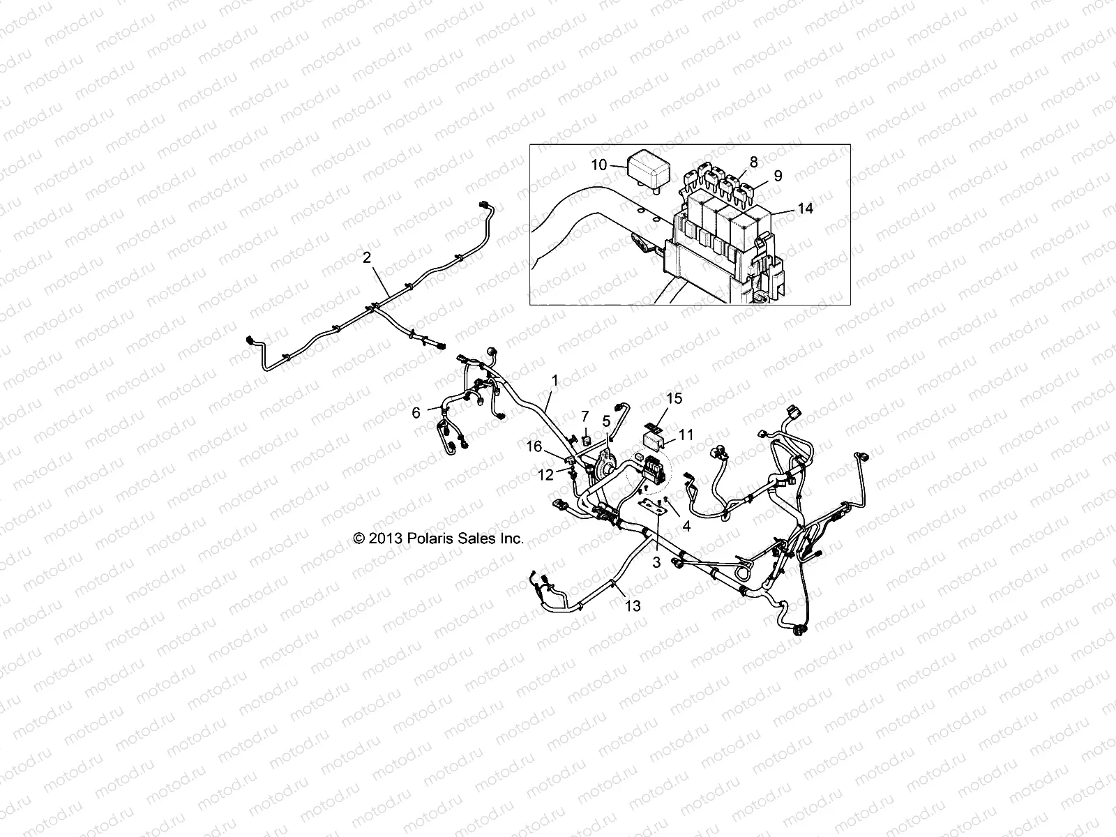 ELECTRICAL | ELECTRICAL, HARNESS, EPS - R14UH88/9E/9EAN/9EAI/9EAIC ALL OPTIONS (49RGRHARNESS14900XP)