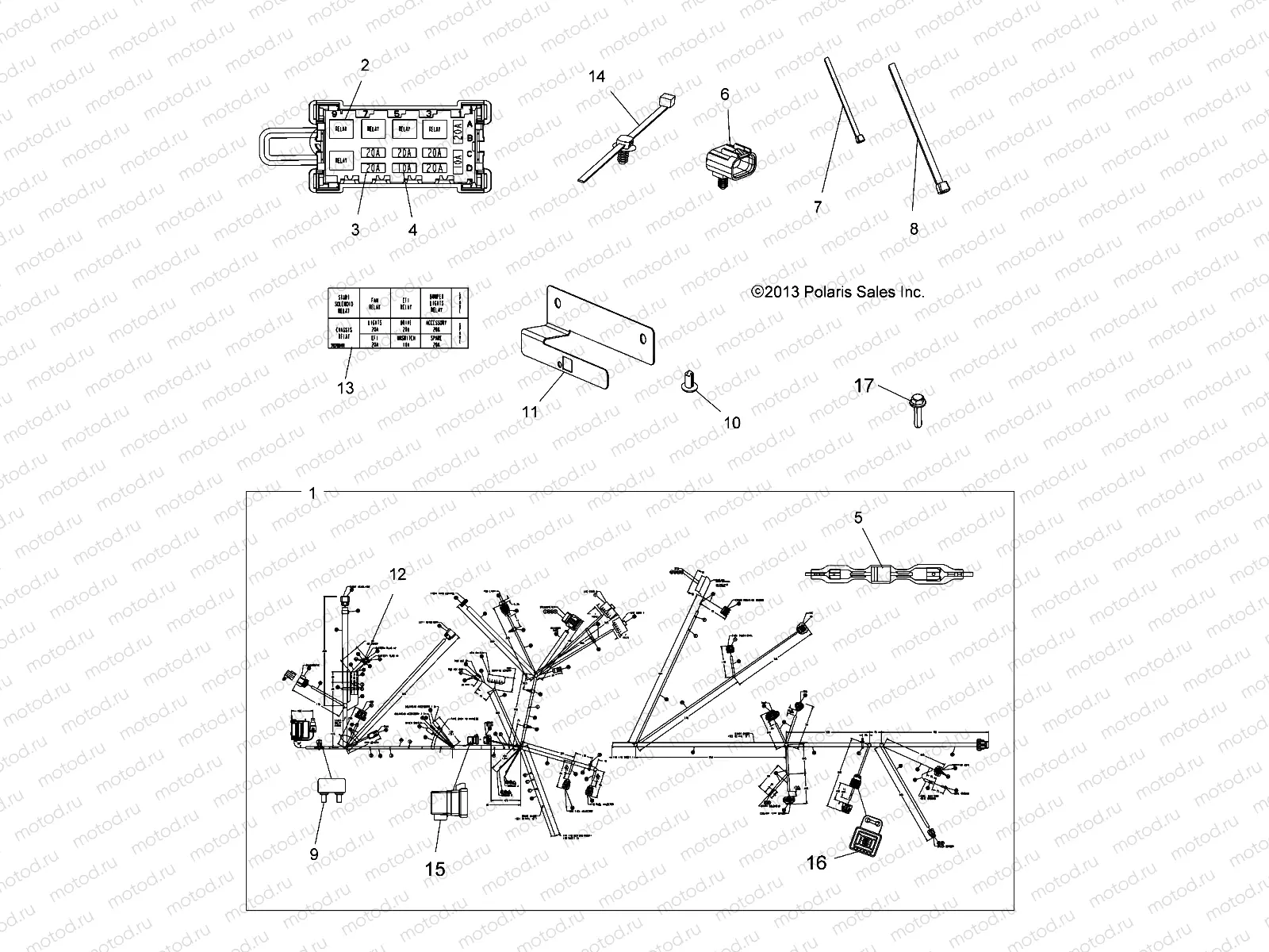 ELECTRICAL | ELECTRICAL, HARNESS, NON-EPS - A14GH85AD (49ATVHARNESS14850SCRAM)