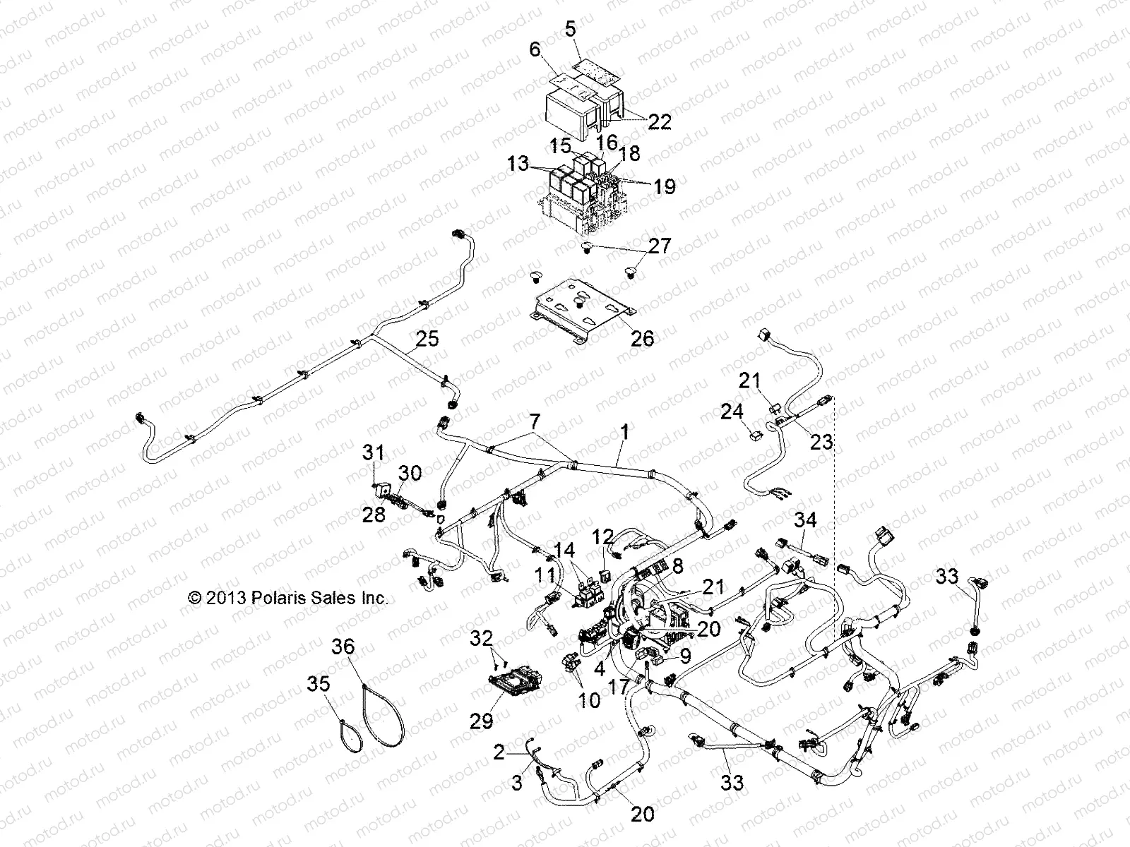 ELECTRICAL | ELECTRICAL, HARNESS - R142D9JDA (49BRUTUSHARNESS13M)