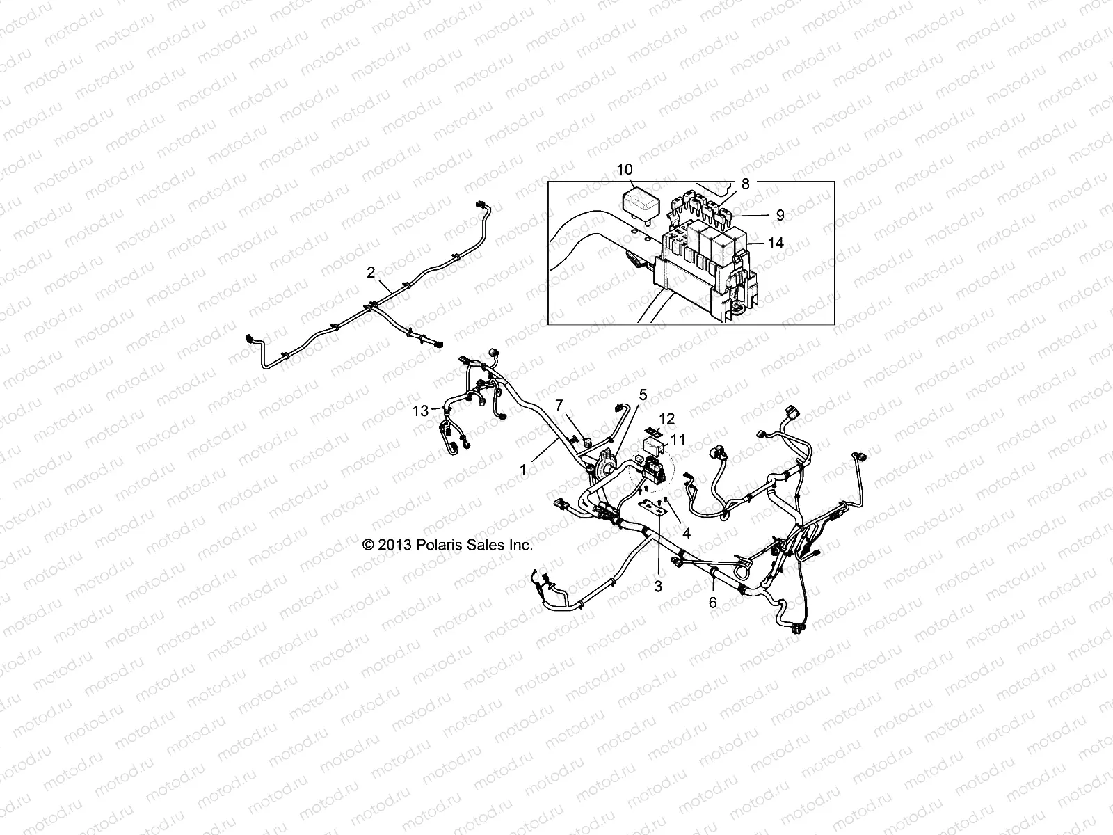 ELECTRICAL | ELECTRICAL, HARNESS - R14UH88/9E ALL OPTIONS (49RGRHARNESS14900XPNON)