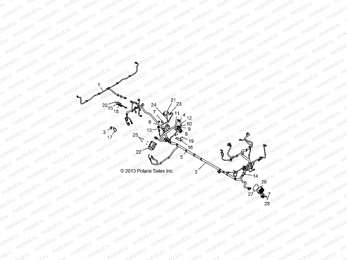 ELECTRICAL | ELECTRICAL, HARNESS - R14WH88A/9EA ALL OPTIONS (49RGRHARNESS14CREW)