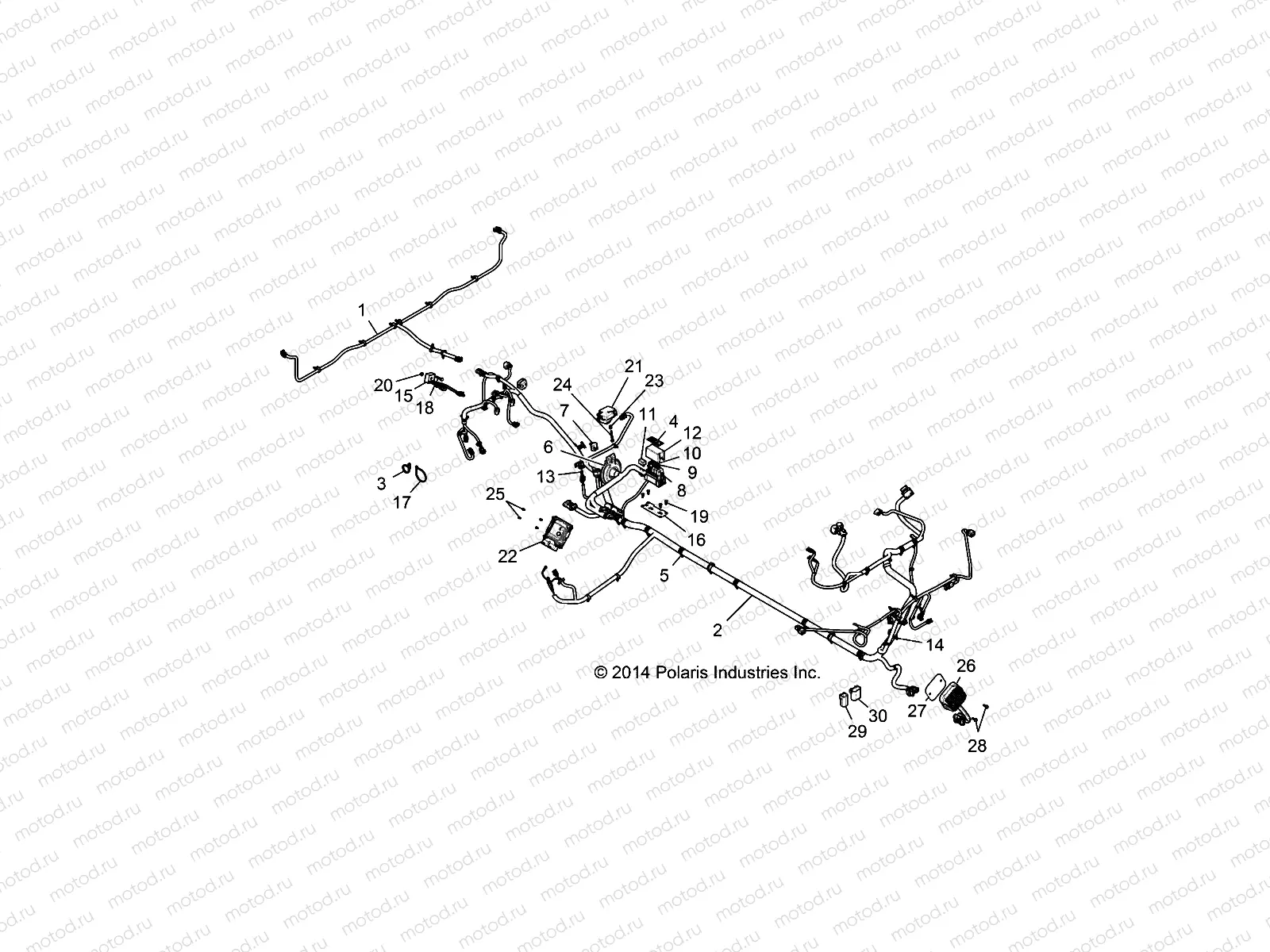 ELECTRICAL | ELECTRICAL, HARNESS - R15RUA87/E87/YAA/ZAC ALL OPTIONS (49RGRHARNESS15CREW)