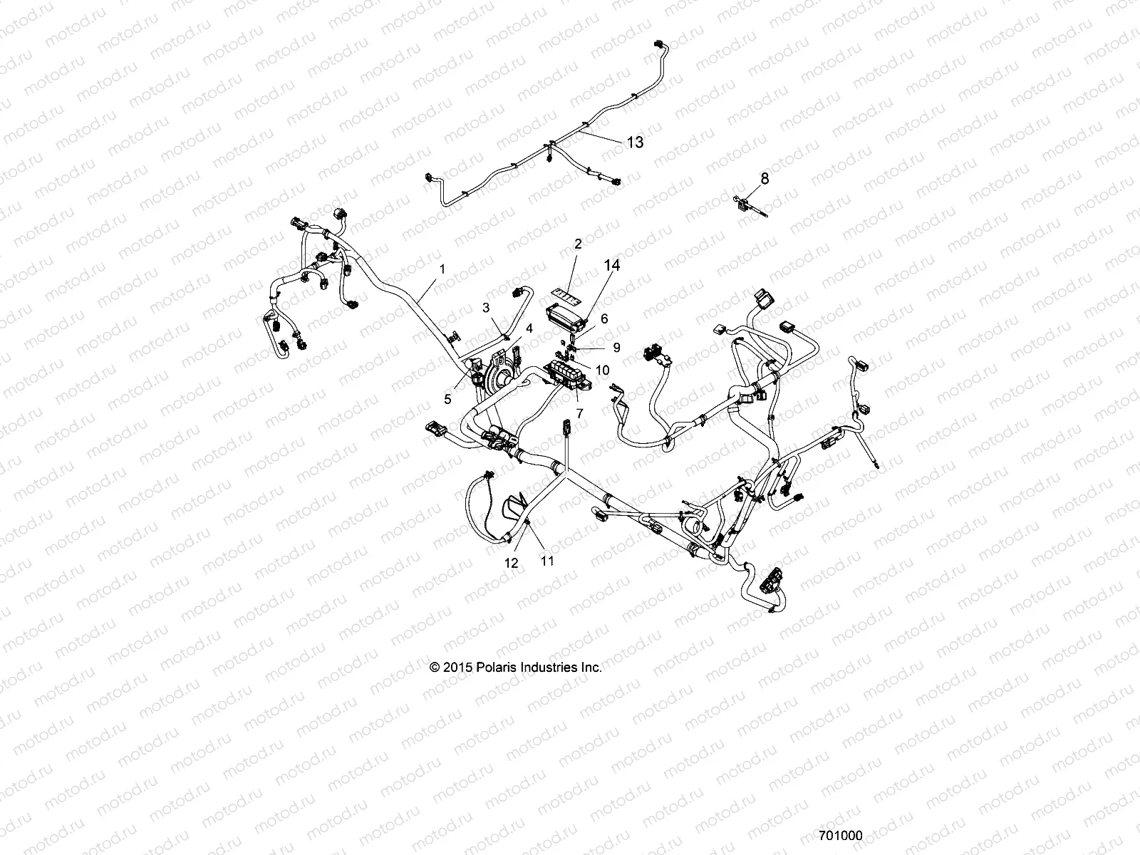 ELECTRICAL | ELECTRICAL, HARNESS - R16RTE87F1/U87FK (701000)