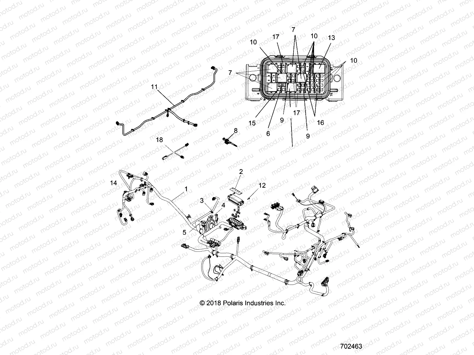 ELECTRICAL | ELECTRICAL, HARNESS - R18RTE87F1/S87C1/F1 (702463)