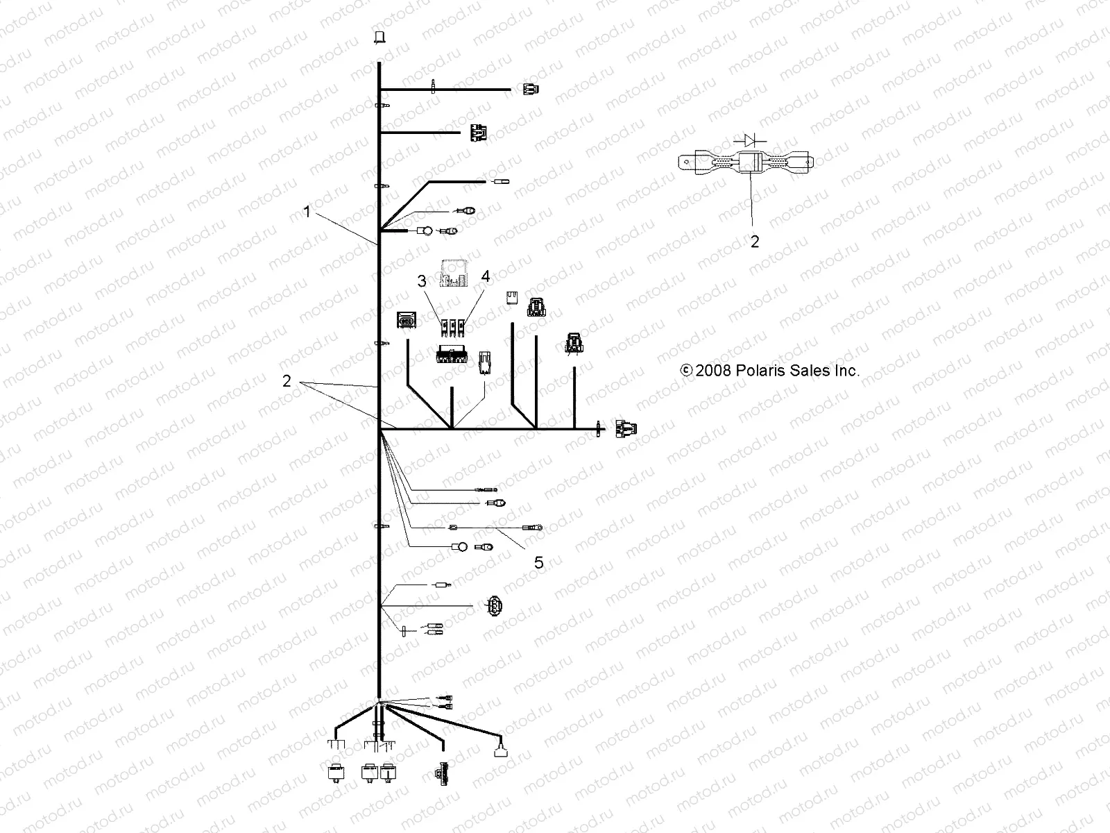 ELECTRICAL | ELECTRICAL, HARNESSES - A09LH46AQ/AX/AZ (49ATVHARNESS09SP400)