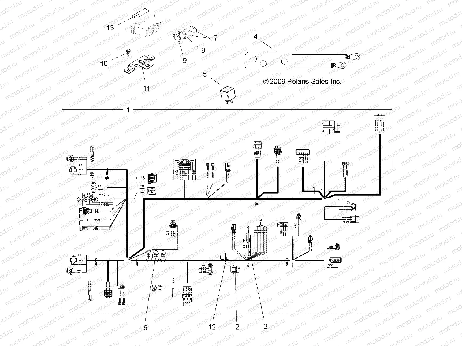 ELECTRICAL | ELECTRICAL, HARNESSES - A10MH50FX/FF (49ATVHARNESS10SP500I)