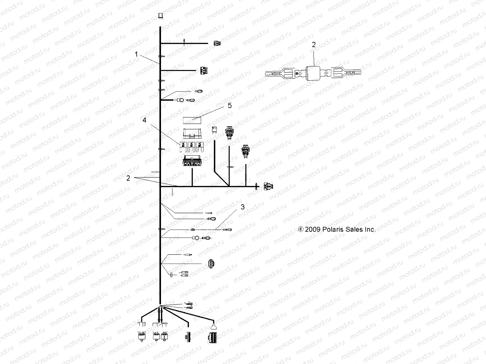 ELECTRICAL | ELECTRICAL, HARNESSES - A11LB27AA (49ATVHARNESS10HAWK)