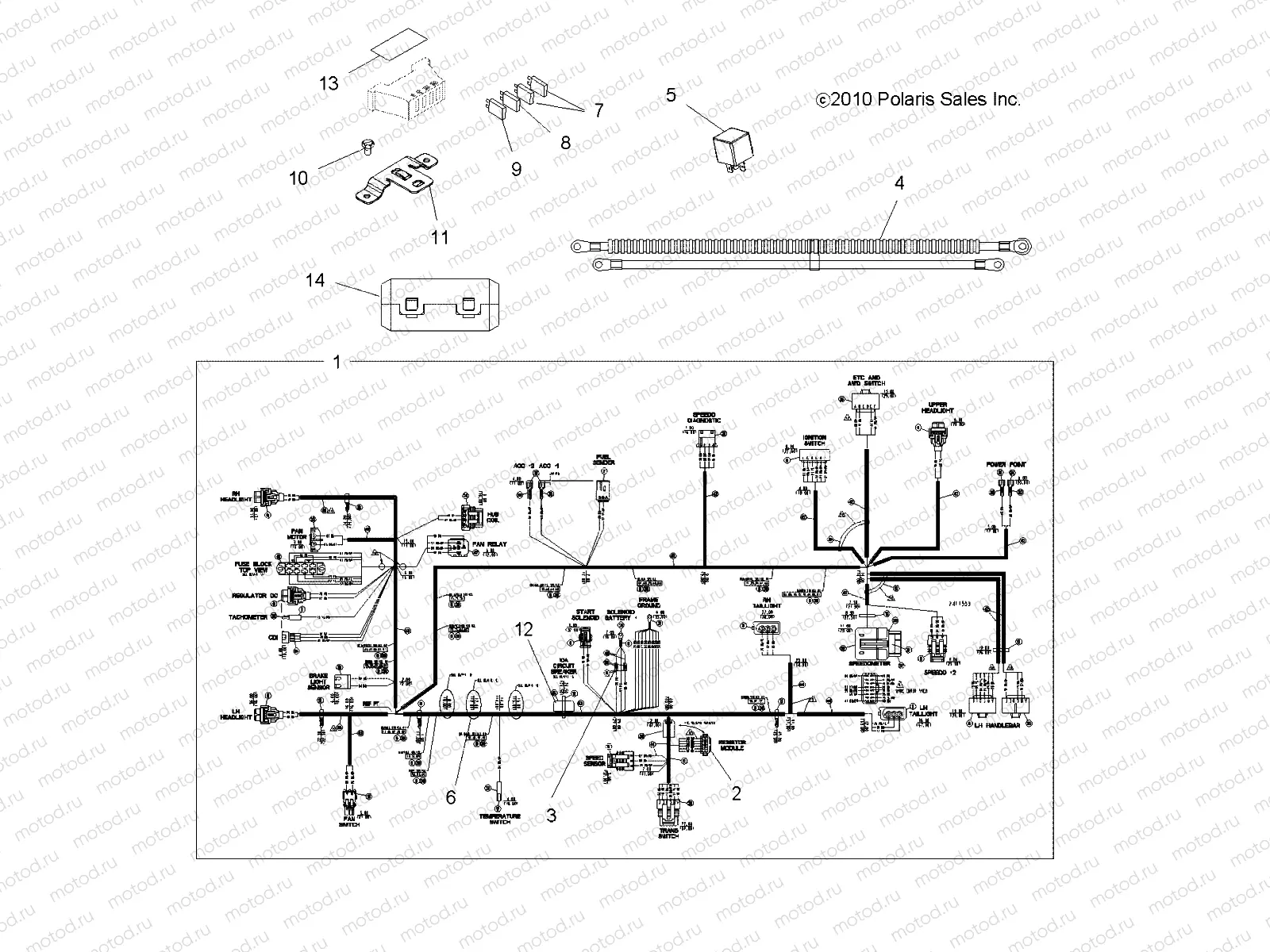 ELECTRICAL | ELECTRICAL, HARNESSES - A11MB46FZ (49ATVHARNESS11SP500)