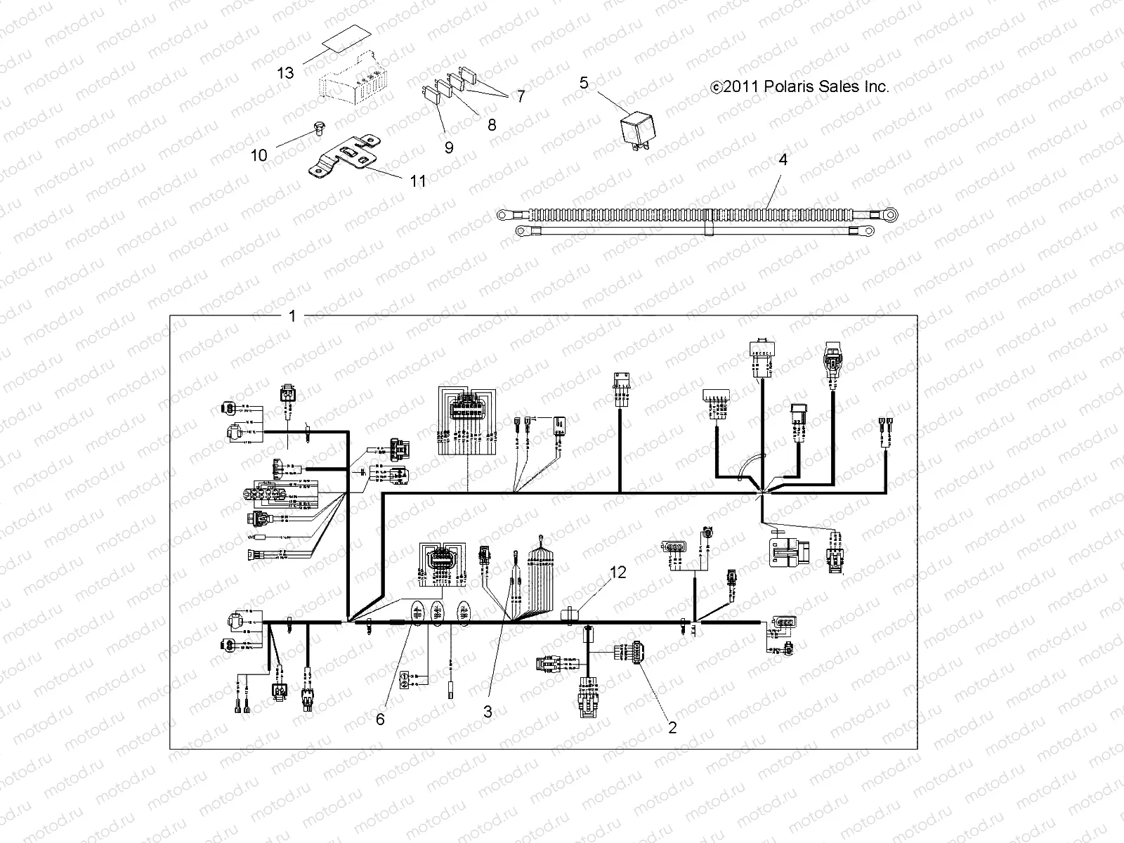 ELECTRICAL | ELECTRICAL, HARNESSES - A12MH50FF/FX/FY (49ATVHARNESS12SP500F)