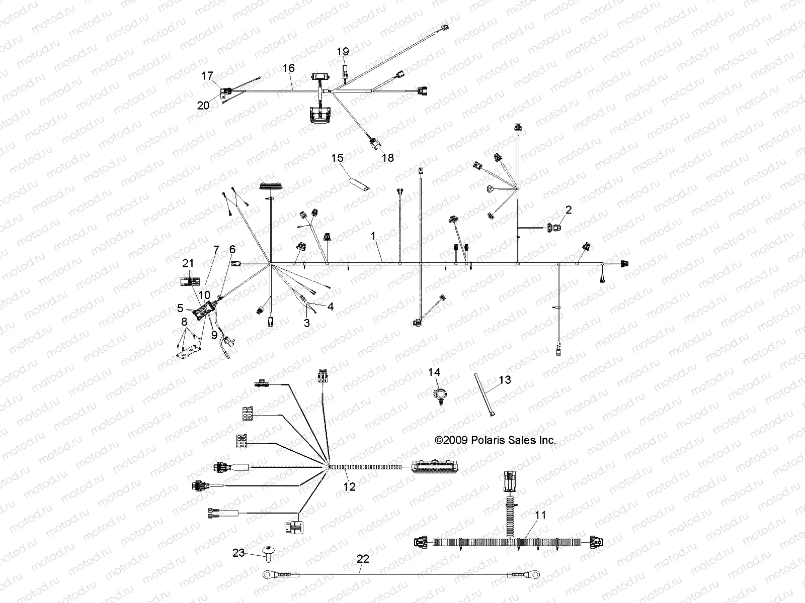 ELECTRICAL | ELECTRICAL, HARNESSES - R10WH76AG/AH/AR/AV/WY76AW/AZ (49RGRHARNESS10800CREW)