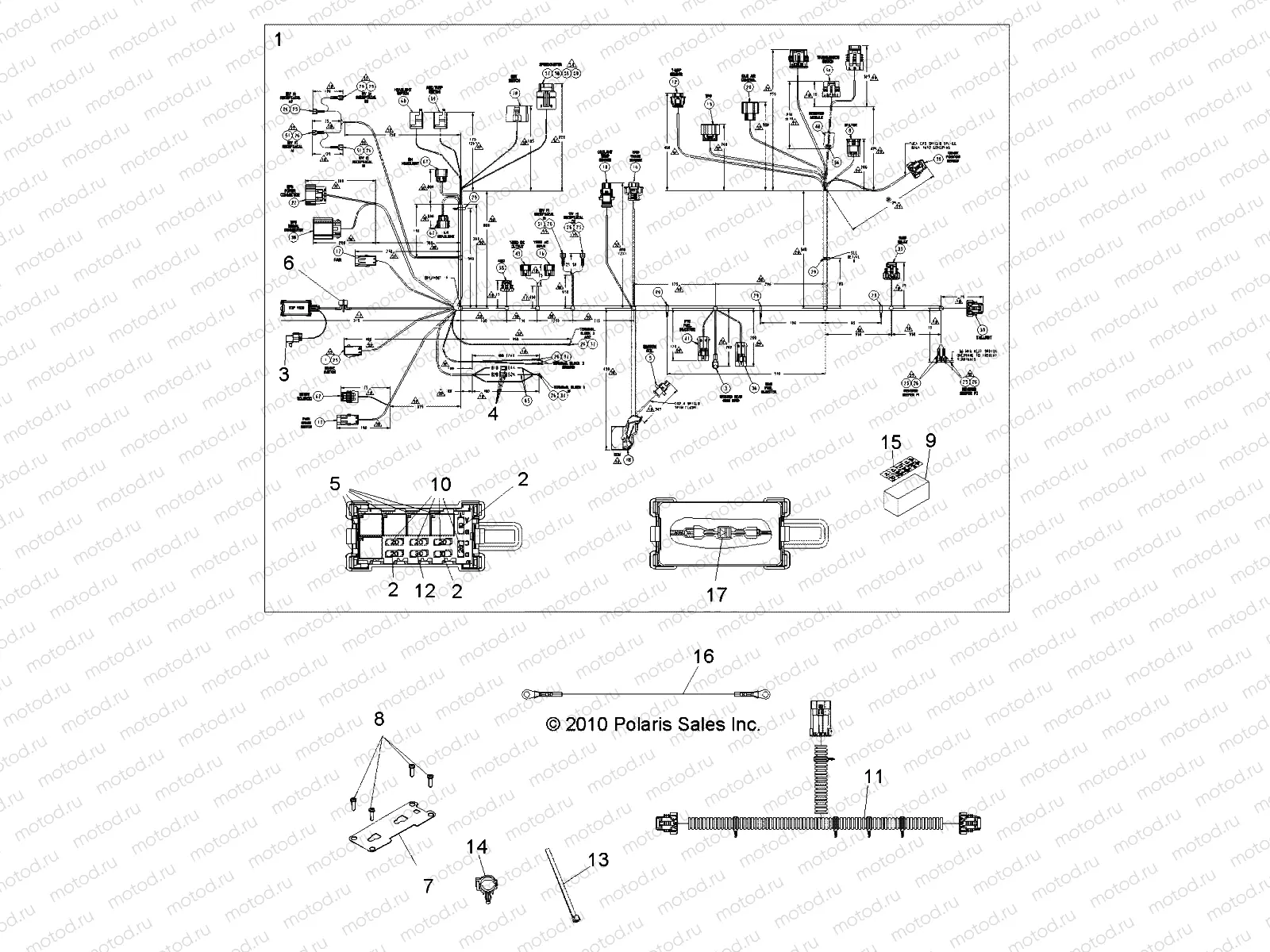 ELECTRICAL | ELECTRICAL, HARNESSES - R11WH76AG/AR/WY76AE/AH/AJ (49RGRHARNESS11800CREW)