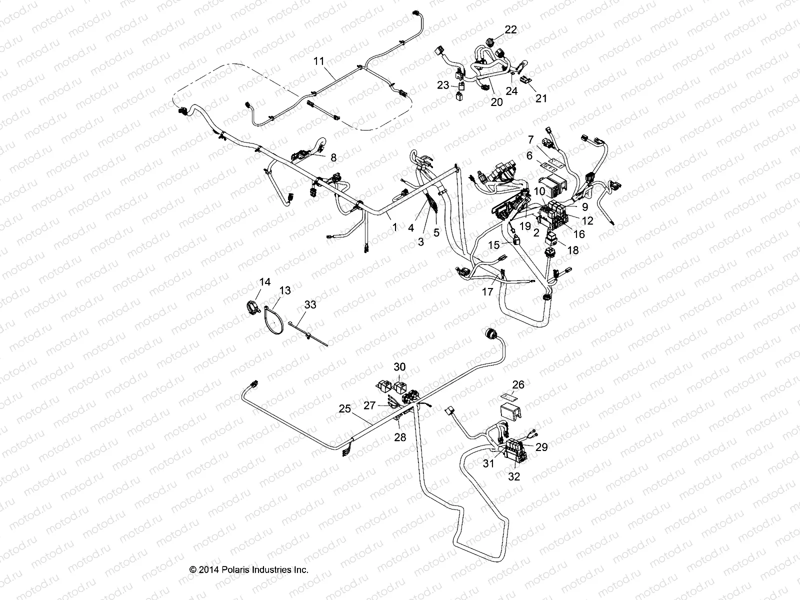 ELECTRICAL | ELECTRICAL, HARNESSES - R14WH9EMD (49RGRHARNESS14HIP)