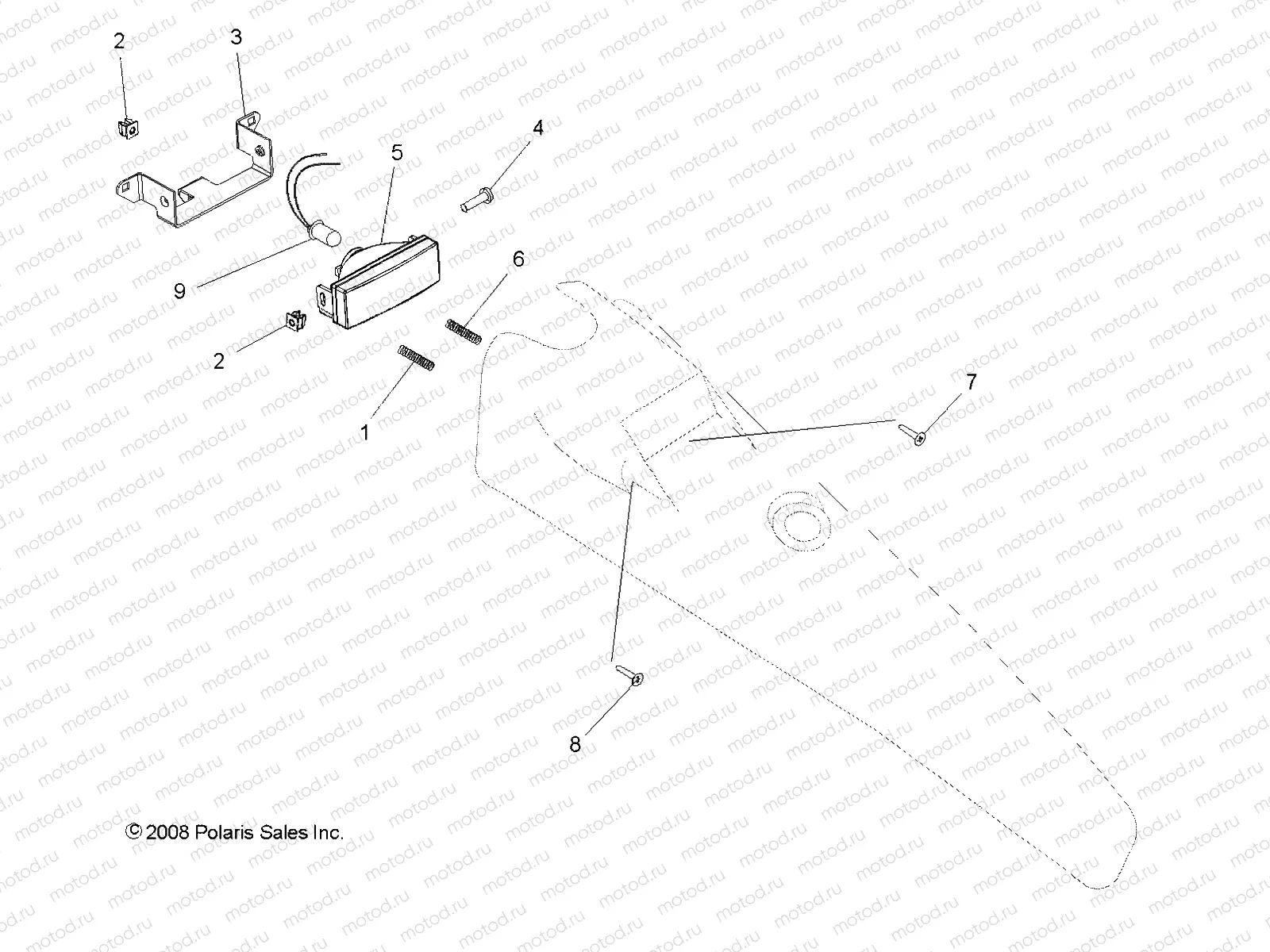 ELECTRICAL | ELECTRICAL, HEADLIGHT - A09BA32AA (49ATVHEADLIGHT09TB)