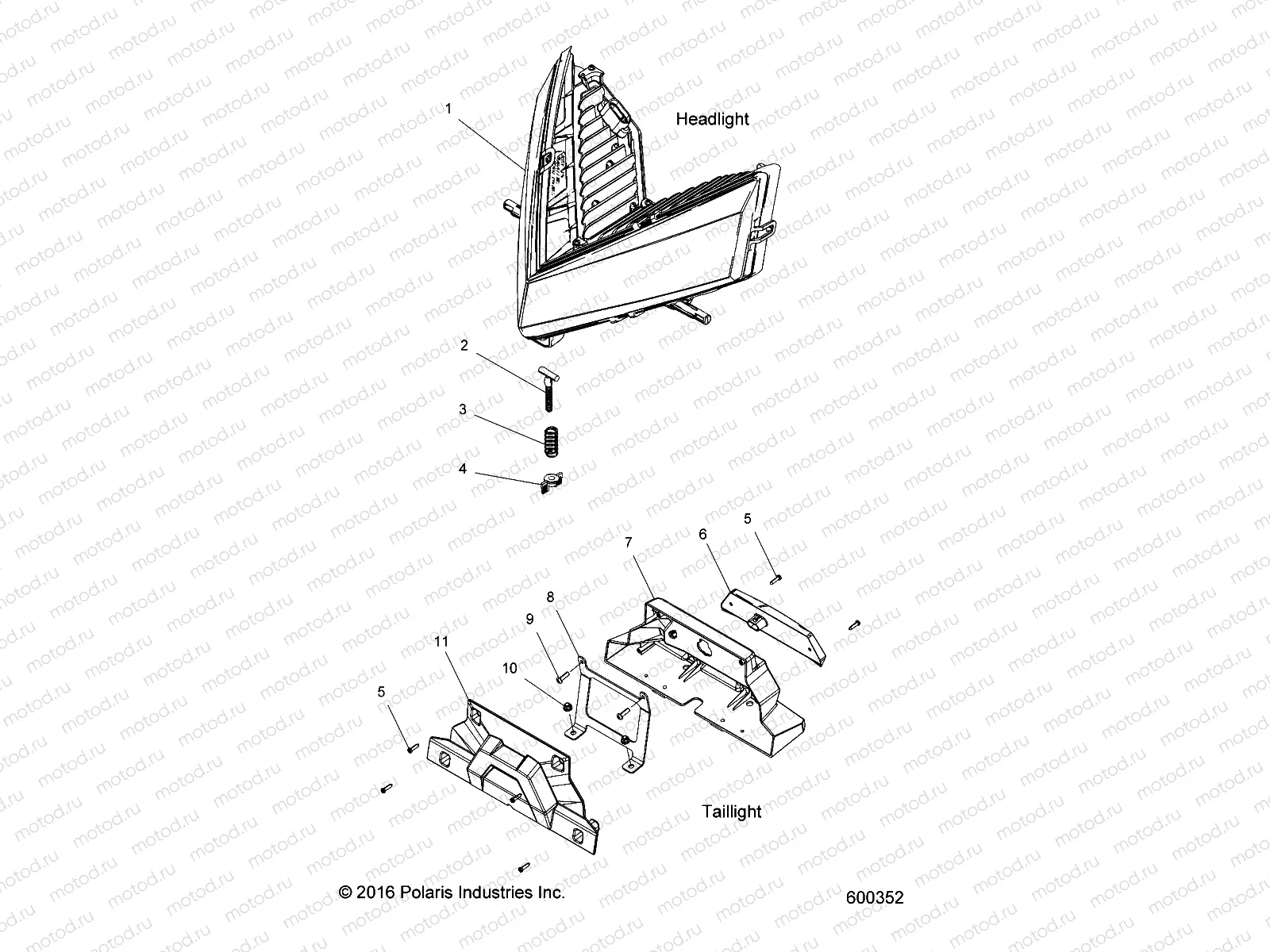 ELECTRICAL | ELECTRICAL, HEADLIGHT and TAILLIGHT - S20EEF6PSL/PEL (600352)
