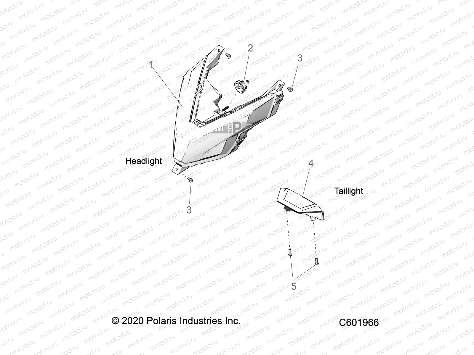 ELECTRICAL | ELECTRICAL, HEADLIGHT and TAILLIGHT - S22TLG8RS/8RE ALL OPTIONS (C601966)