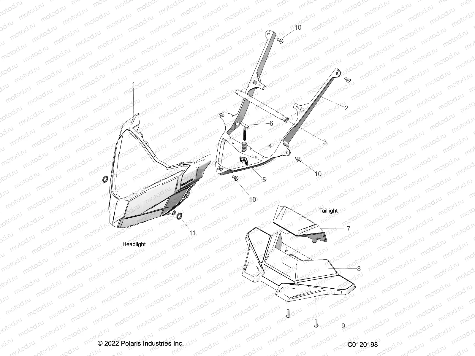 ELECTRICAL | ELECTRICAL, HEADLIGHT and TAILLIGHT - S23TLS6RSL/6REL (C0120198)
