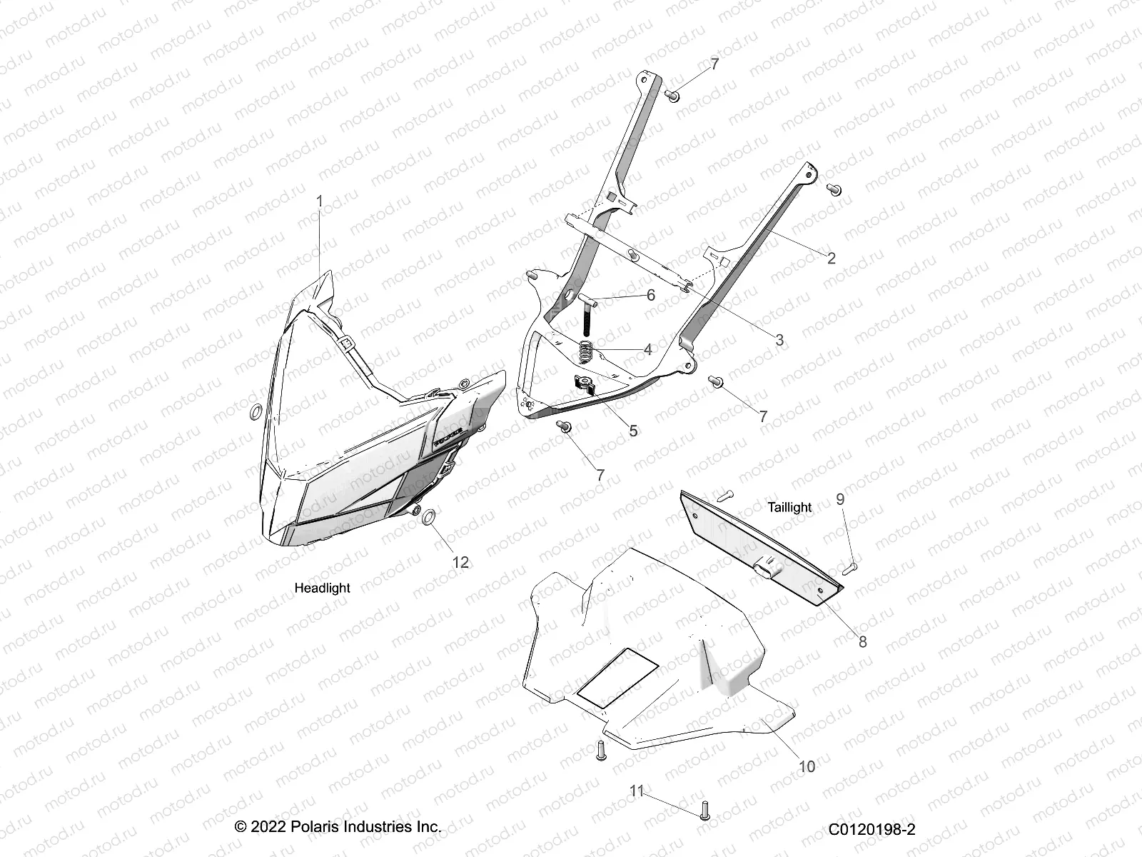 ELECTRICAL | ELECTRICAL, HEADLIGHT and TAILLIGHT - S23TLT9FEL (C0120198-2)
