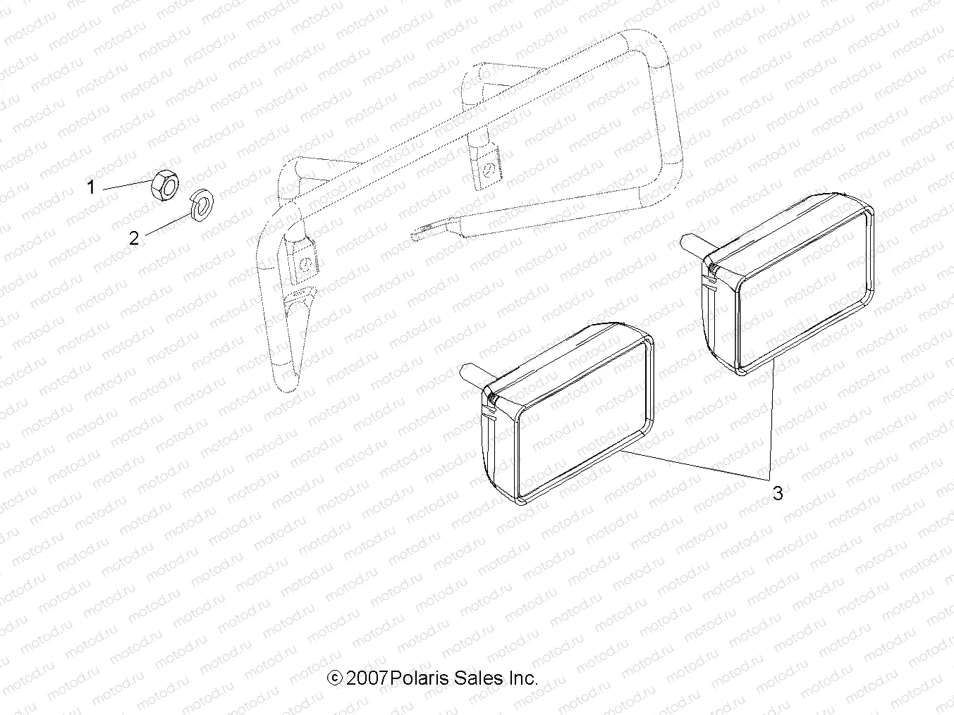 ELECTRICAL | ELECTRICAL, HEADLIGHTS - A08BG50FA (49ATVHEADLIGHT08SCRAM)
