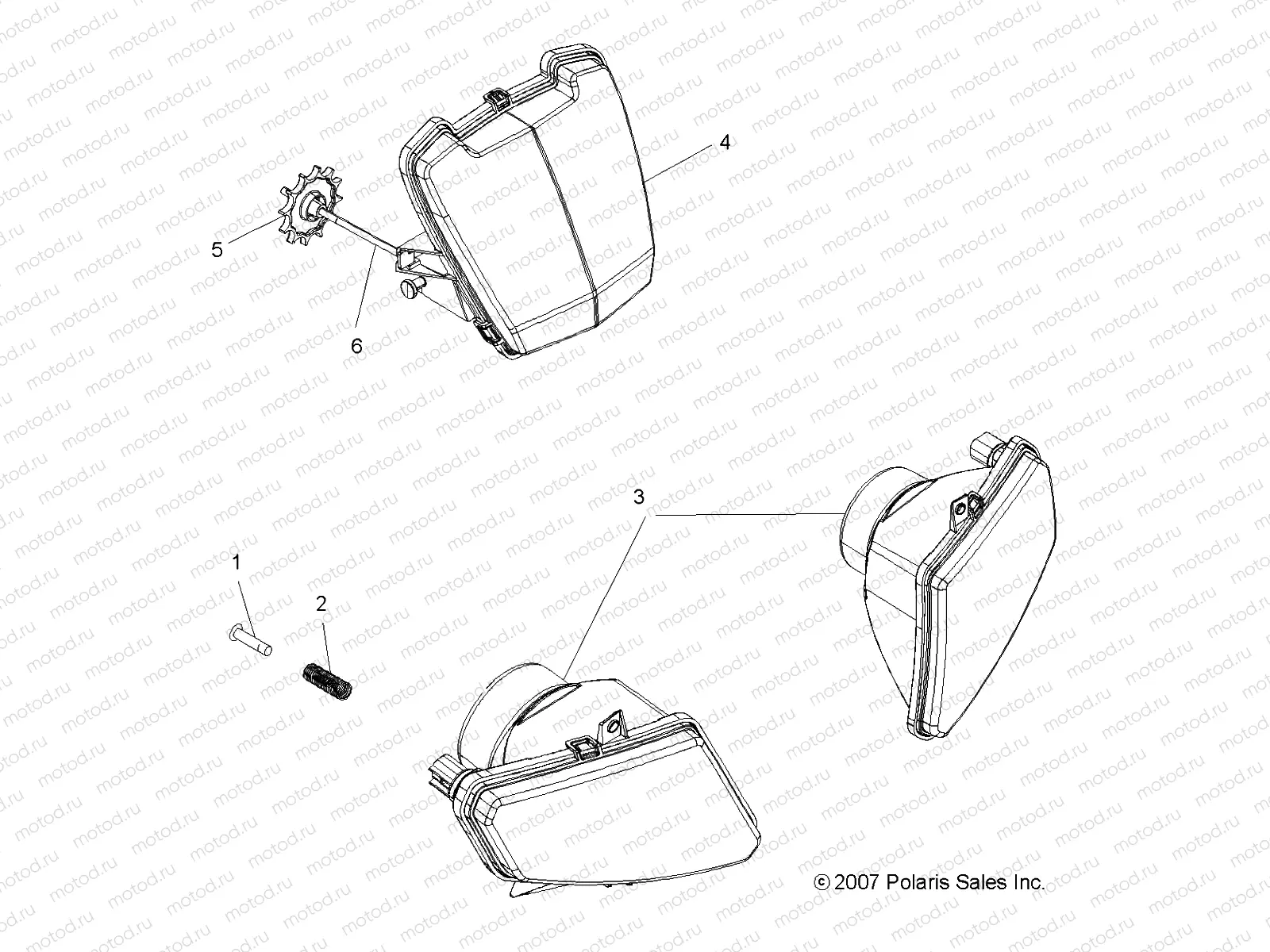 ELECTRICAL | ELECTRICAL, HEADLIGHTS - A10MH50FX/FF (49ATVHEADLIGHT08X2500QUAD)