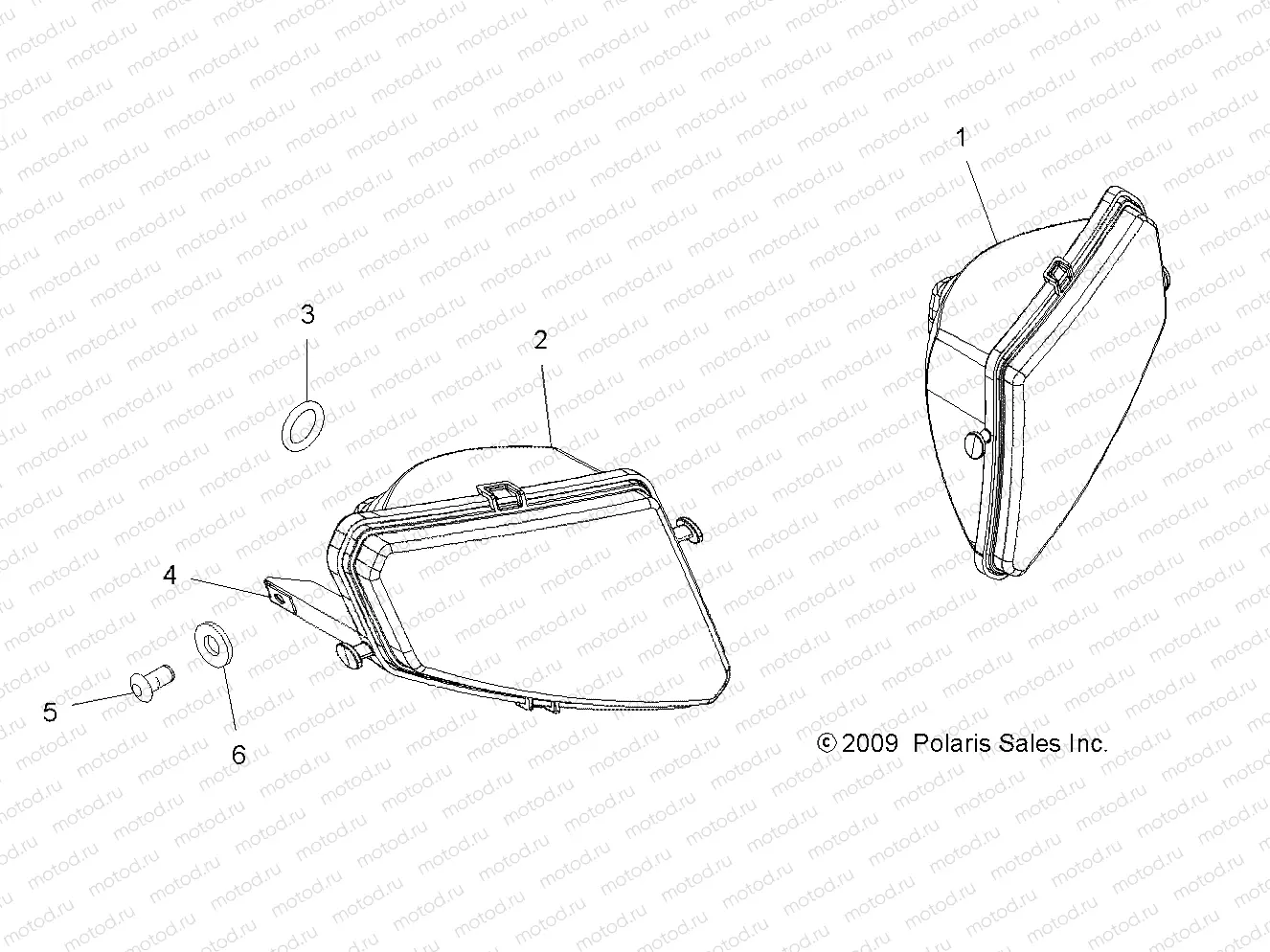 ELECTRICAL | ELECTRICAL, HEADLIGHTS - A11LB27AA (49ATVHEADLTASM10HAWK)