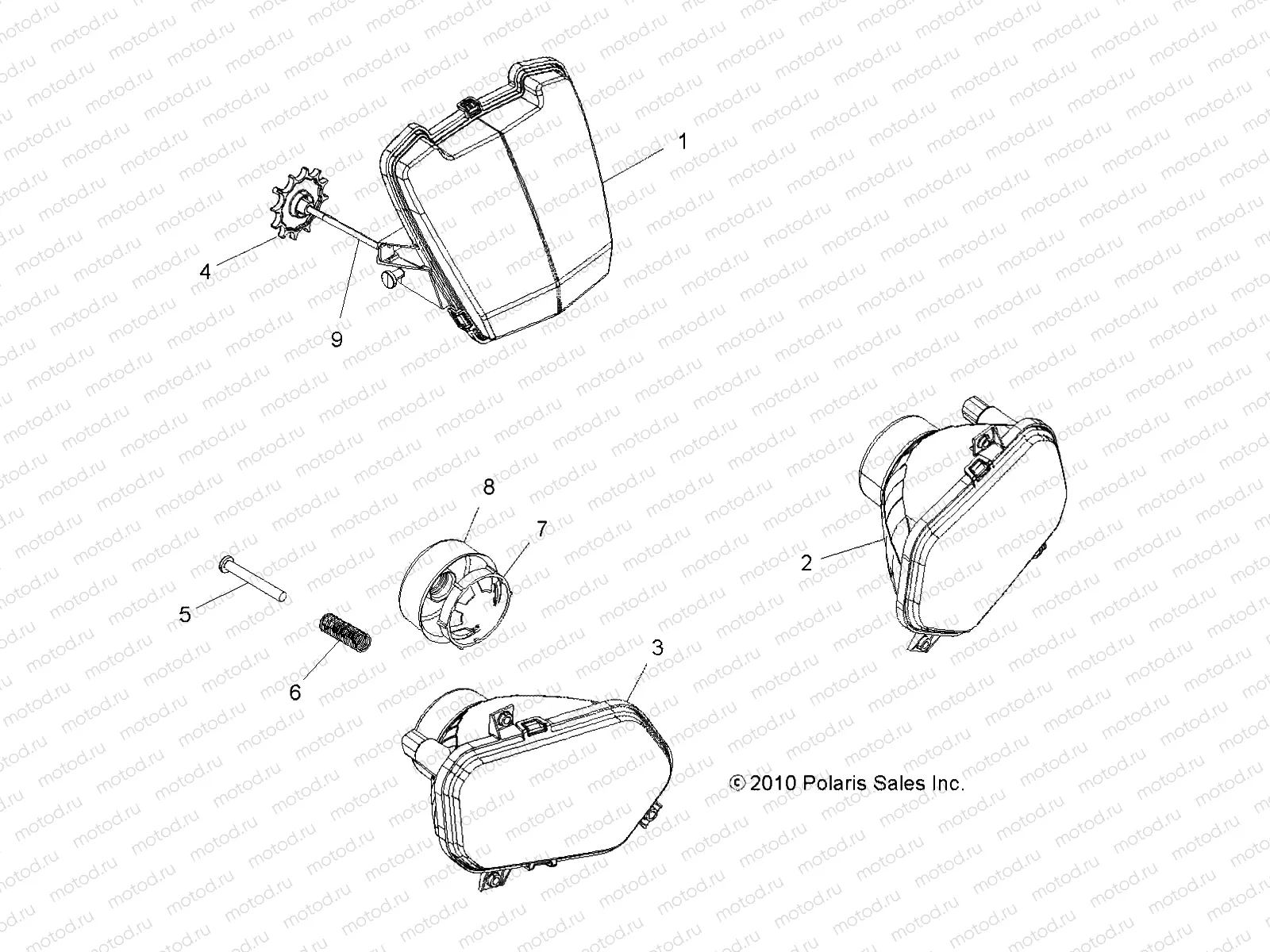 ELECTRICAL | ELECTRICAL, HEADLIGHTS - A14MN50EM/EA (49ATVHEADLTASM11SP500TR)