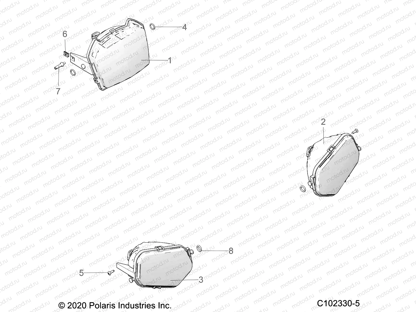 ELECTRICAL | ELECTRICAL, HEADLIGHTS - A21S6E57A1/3A1 (C102330-5)