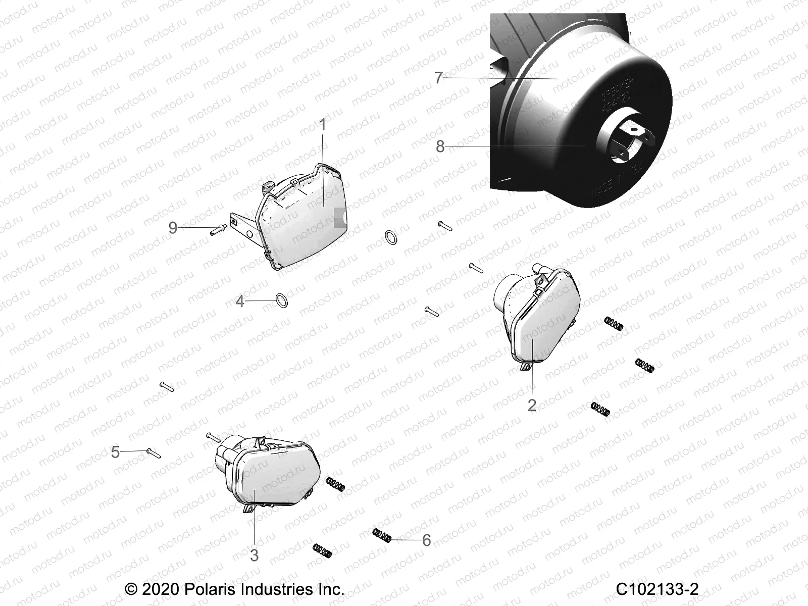 ELECTRICAL | ELECTRICAL, HEADLIGHTS - A23SDE57P4 (C102133-2)