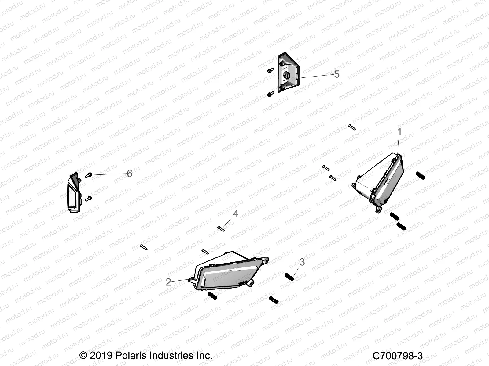 ELECTRICAL | ELECTRICAL, HEADLIGHTS AND TAILLIGHTS - G22GXK99AR/BR (C700798-3)