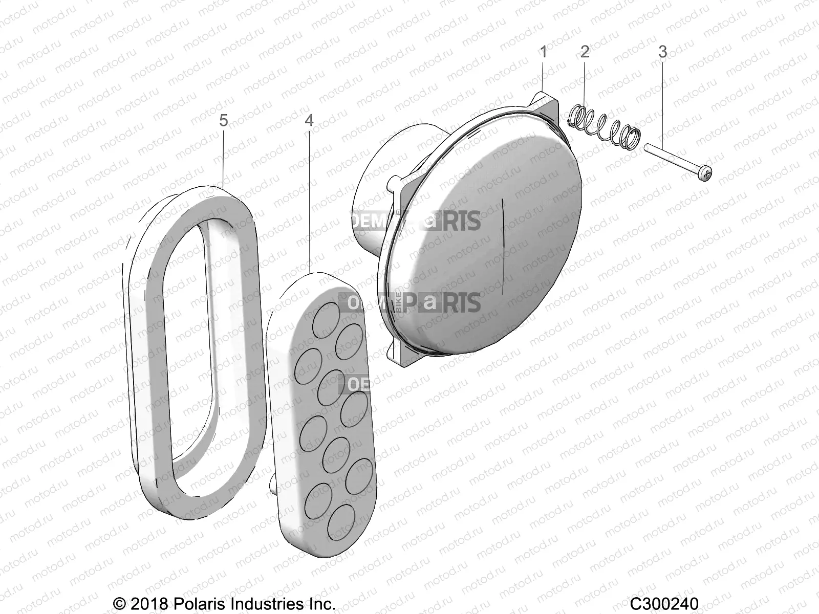 ELECTRICAL | ELECTRICAL, HEADLIGHTS AND TAILLIGHTS - L19U2NAFLA (49LEVHEADLT14EM)