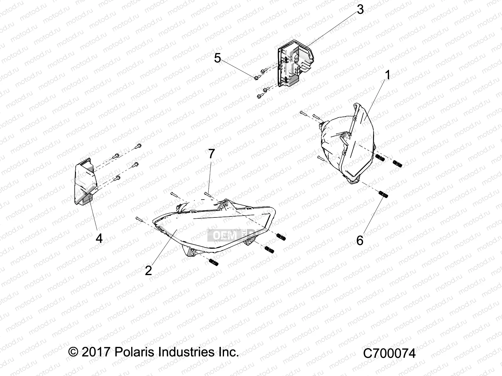 ELECTRICAL | ELECTRICAL, HEADLIGHTS AND TAILLIGHTS - R19RRED4F1/N1/J1/SD4C1 (C700074)