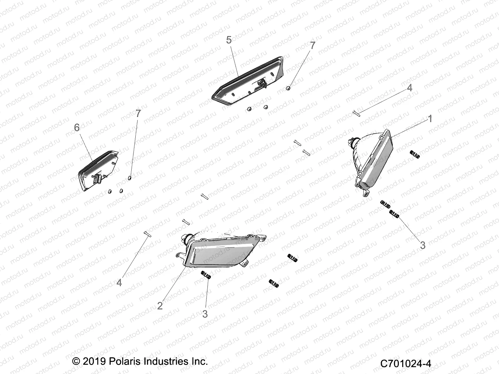 ELECTRICAL | ELECTRICAL, HEADLIGHTS AND TAILLIGHTS - Z20A4E99AH/BH/LH (C701024-4)