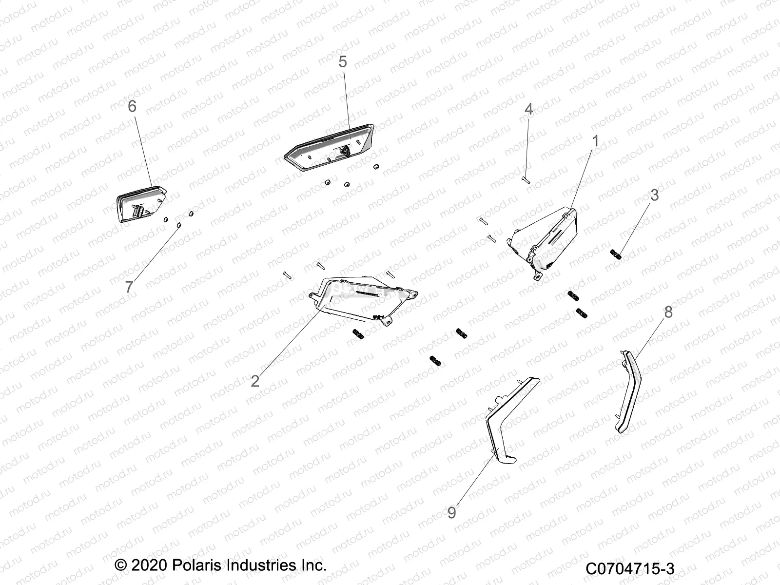 ELECTRICAL | ELECTRICAL, HEADLIGHTS AND TAILLIGHTS - Z22A5P87A5 (C0704715-3)
