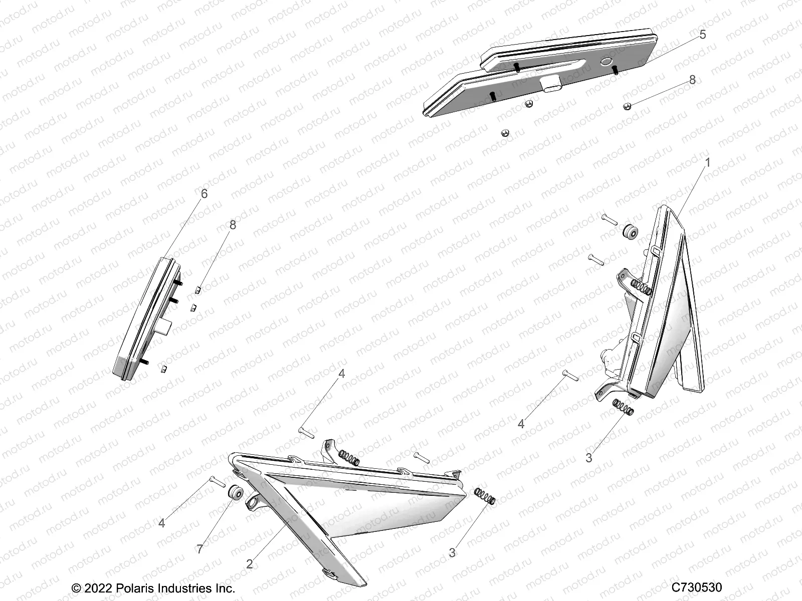 ELECTRICAL | ELECTRICAL, HEADLIGHTS AND TAILLIGHTS - Z23GAE92A/92B (C730530)