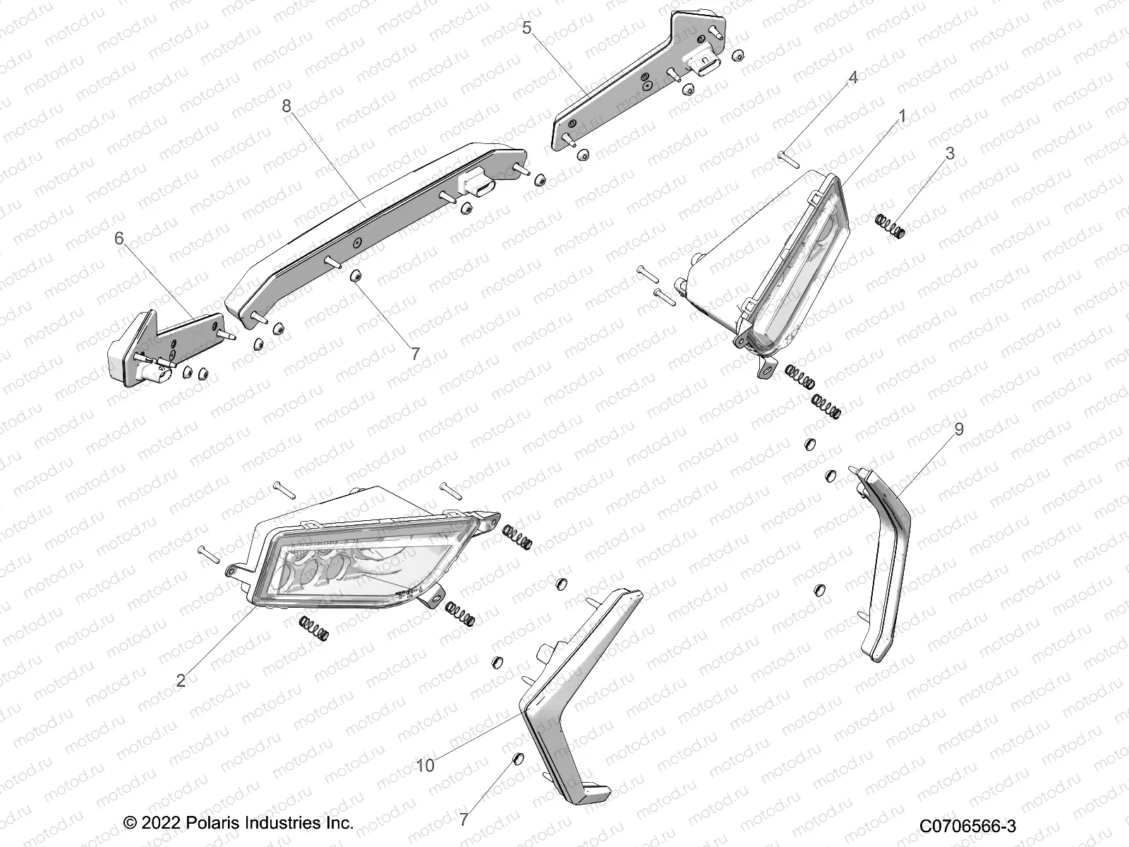 ELECTRICAL | ELECTRICAL, HEADLIGHTS AND TAILLIGHTS - Z23NAV99A/99B (C0706566-3)
