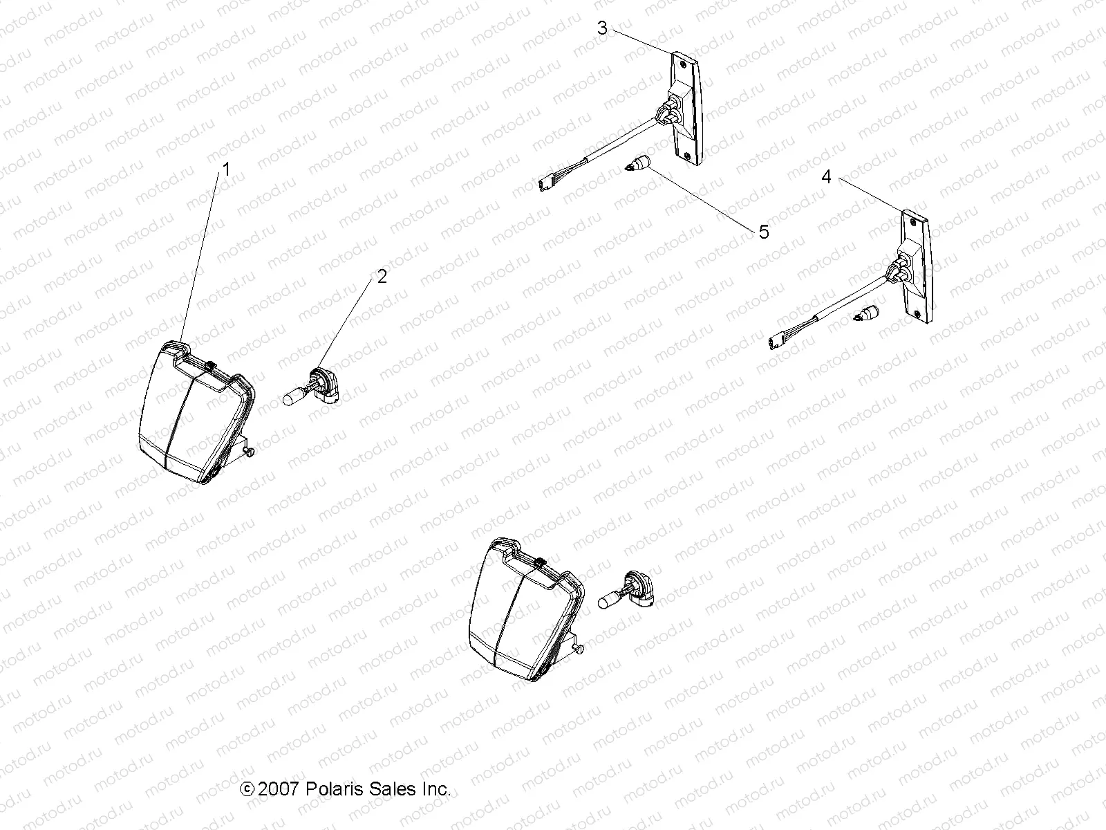 ELECTRICAL | ELECTRICAL, HEADLIGHTS, TAILLIGHTS and BULBS - R08RH50AF/AR/AT (49RGRTAILLAMPS08500EFI)