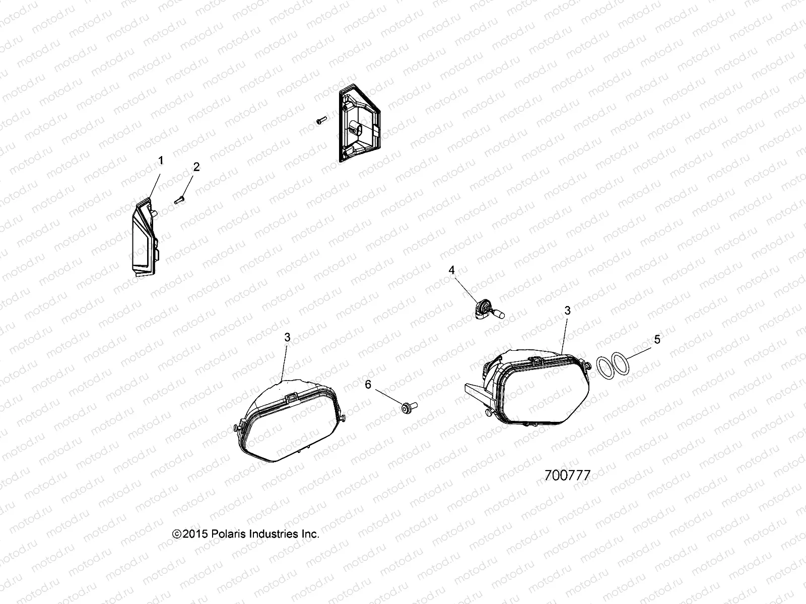 ELECTRICAL | ELECTRICAL, HEADLIGHTS, TAILLIGHTS and BULBS - R19RCA57A1/A4/B1/B4 (700777)