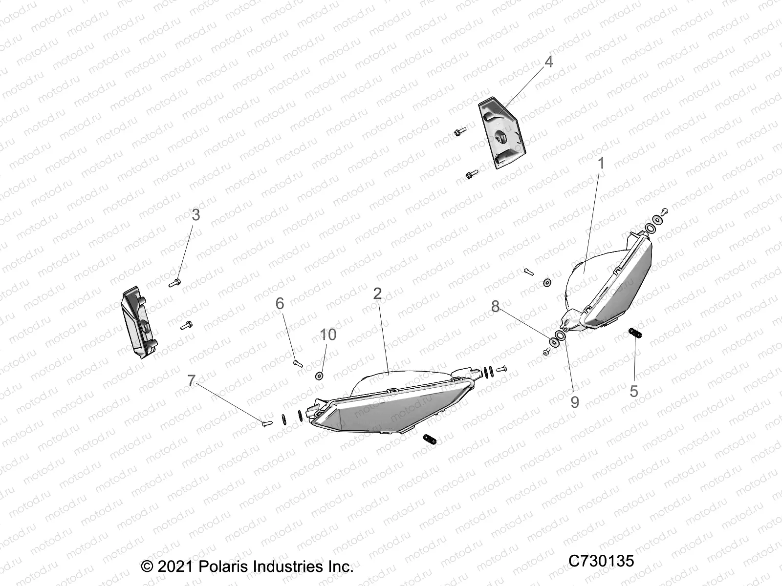 ELECTRICAL | ELECTRICAL, HEADLIGHTS, TAILLIGHTS - D22M4A57B4/G57B4 (C730135)