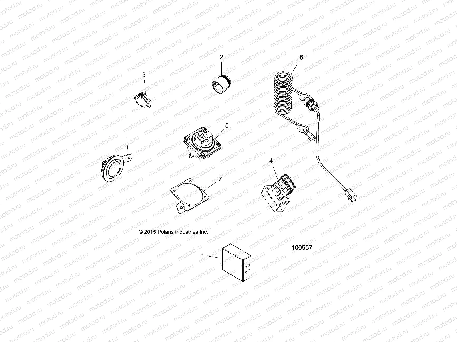 ELECTRICAL | ELECTRICAL, HORN and BATTERY SWITCH - A16SXS95CK (100557)