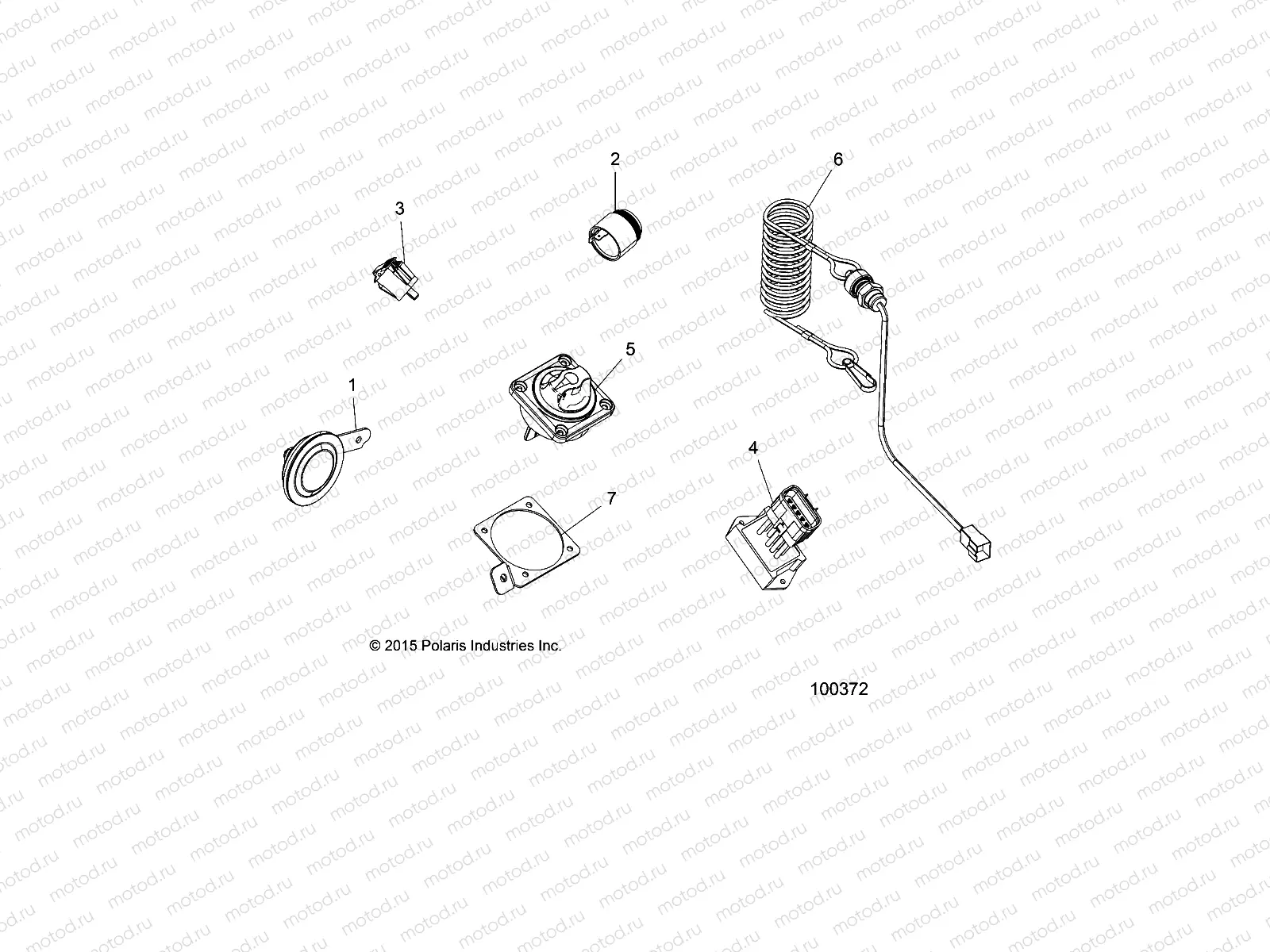 ELECTRICAL | ELECTRICAL, HORN and BATTERY SWITCH - A16SYS95CK (100372)