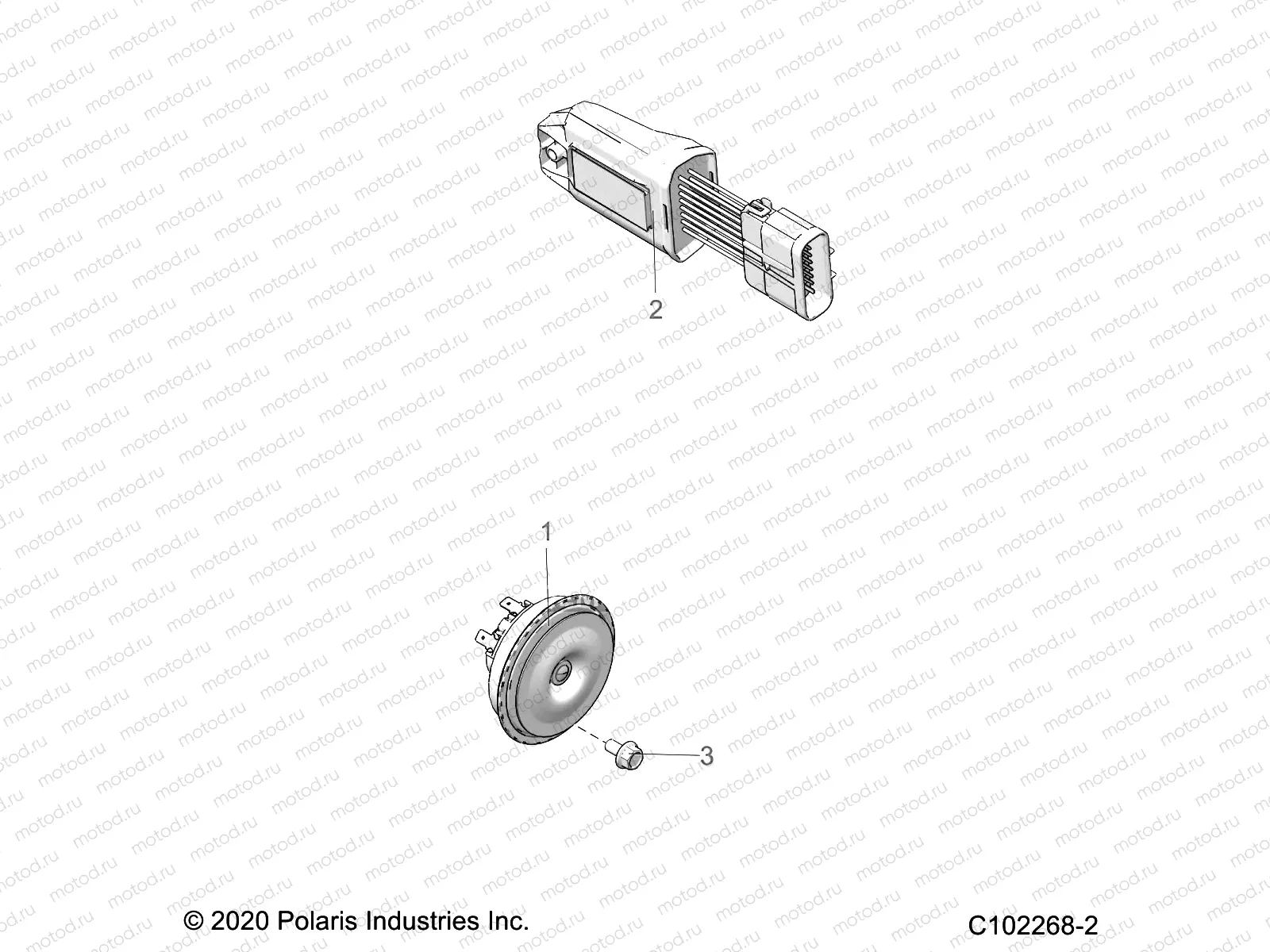 ELECTRICAL | ELECTRICAL, HORN and FLASH MODULE - A21SVE95KK (C102268-2)