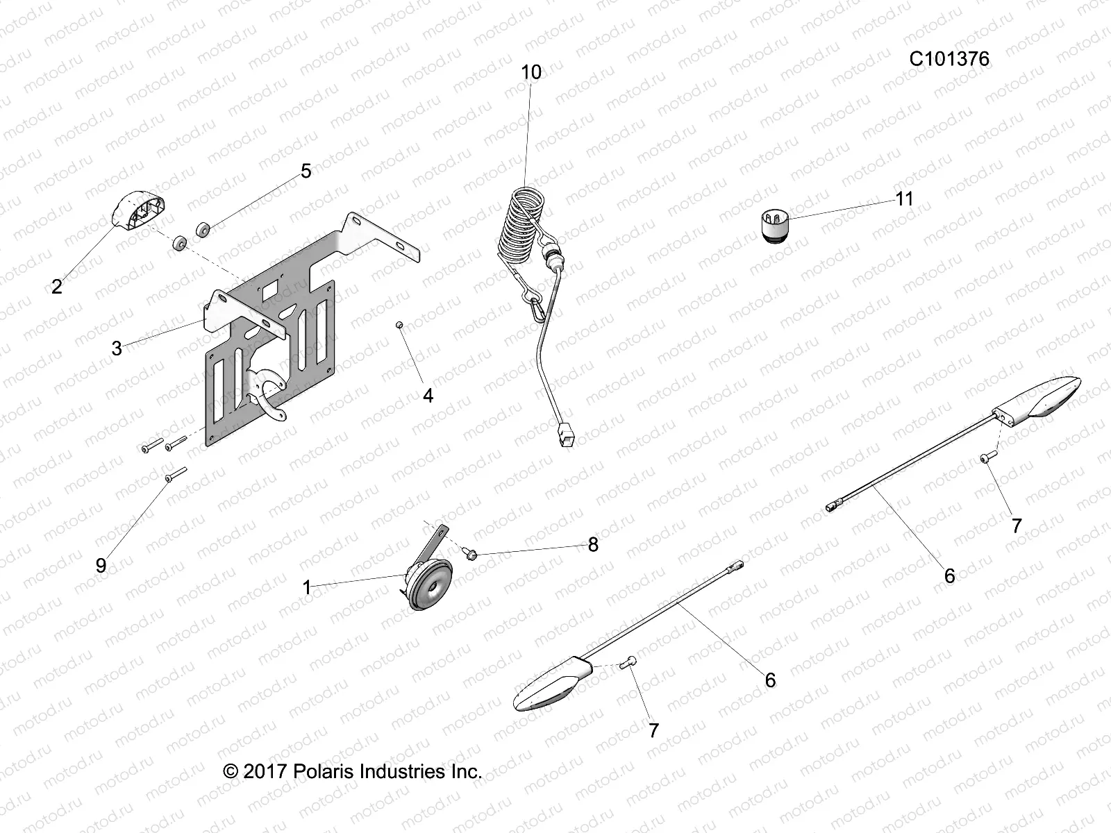 ELECTRICAL | ELECTRICAL, HORN and LICENSE PLATE LIGHT - A18SHS57CS/ES