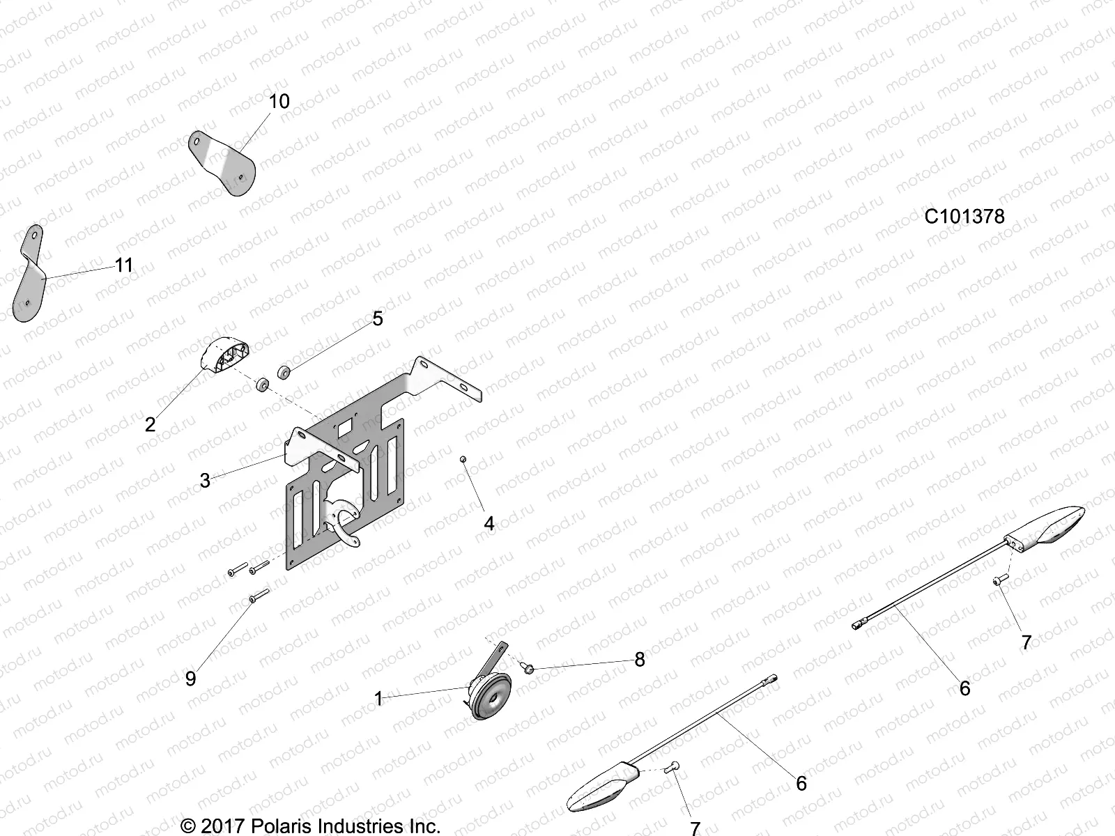 ELECTRICAL | ELECTRICAL, HORN and LICENSE PLATE LIGHT - A19SWE57F1