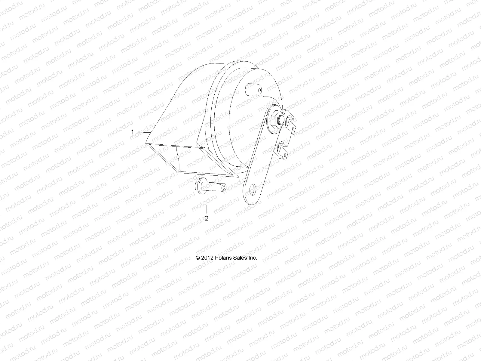ELECTRICAL | ELECTRICAL, HORN - L15G2/4/6 ALL OPTIONS (49GEMELECTRICAL13HORN)