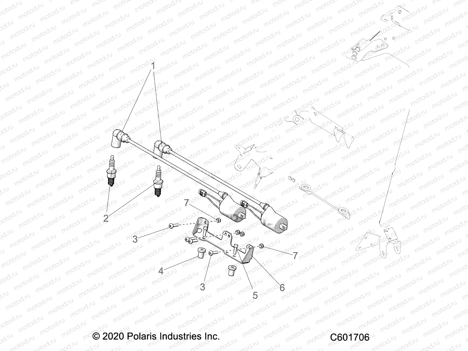 ELECTRICAL | ELECTRICAL, IGNITION COIL, MOUNT, AND SPARK PLUGS - S22MDX6DSA/6DEA (C601706)