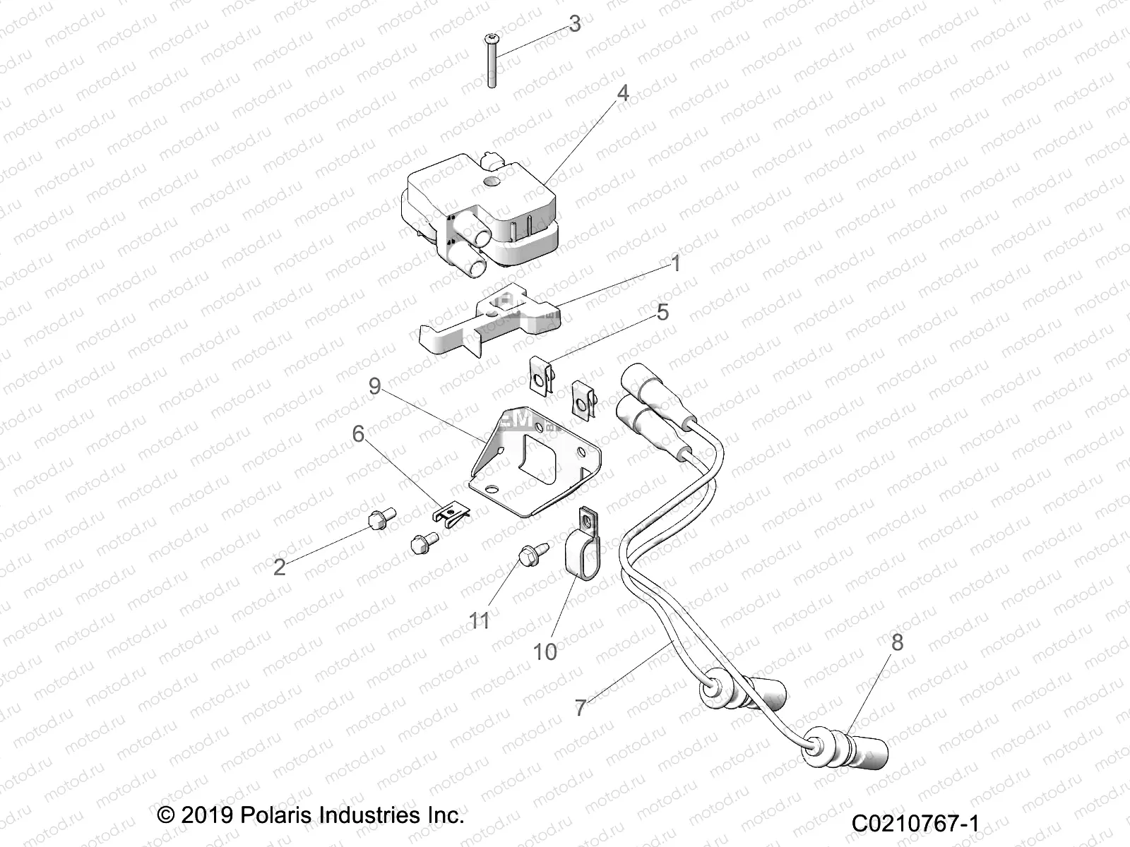 ELECTRICAL | ELECTRICAL, IGNITION COIL MOUNTING - A21SVE95KK (C0210767-1)