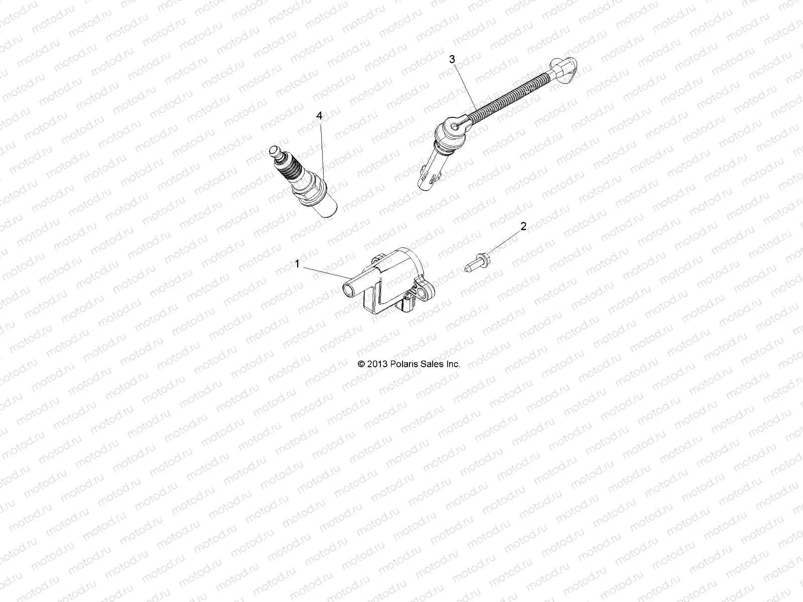 ELECTRICAL | ELECTRICAL, IGNITION COIL, WIRE AND SPARK PLUG - A15SUH57AH (49ATVIGNITION14SP570)