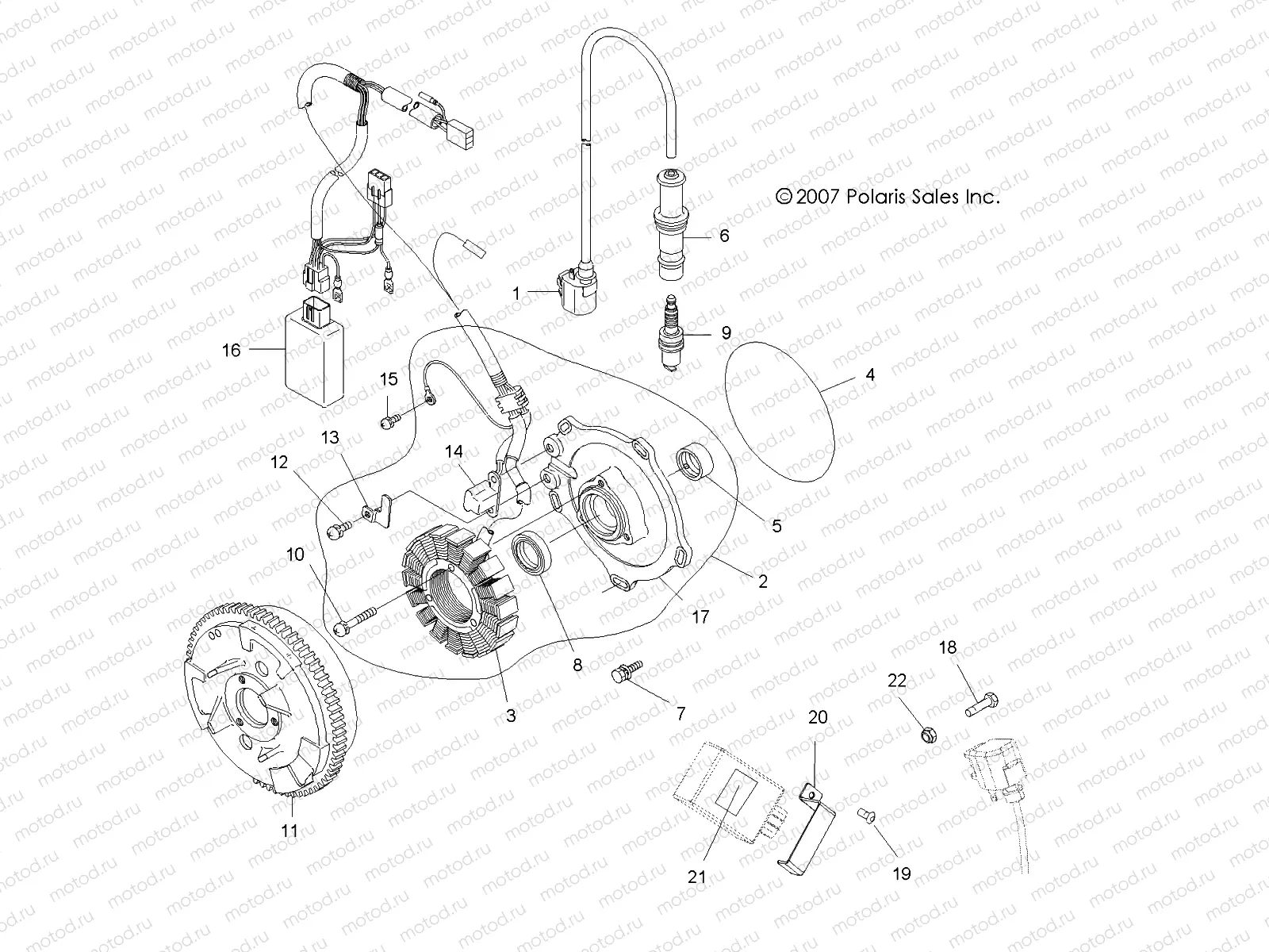 ELECTRICAL | ELECTRICAL, IGNITION SYSTEM - A08CL50AA (49ATVMAGNETO086X6)