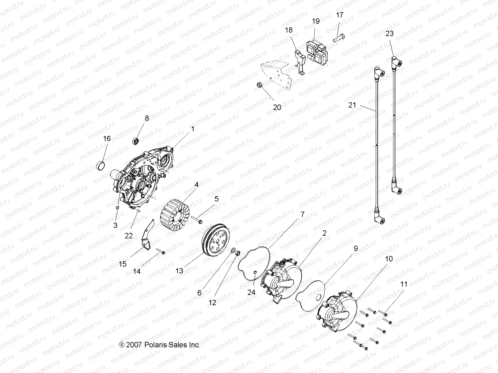 ELECTRICAL | ELECTRICAL, IGNITION SYSTEM - A08MH76SS/SF (49ATVMAGNETO08SP800EFI)