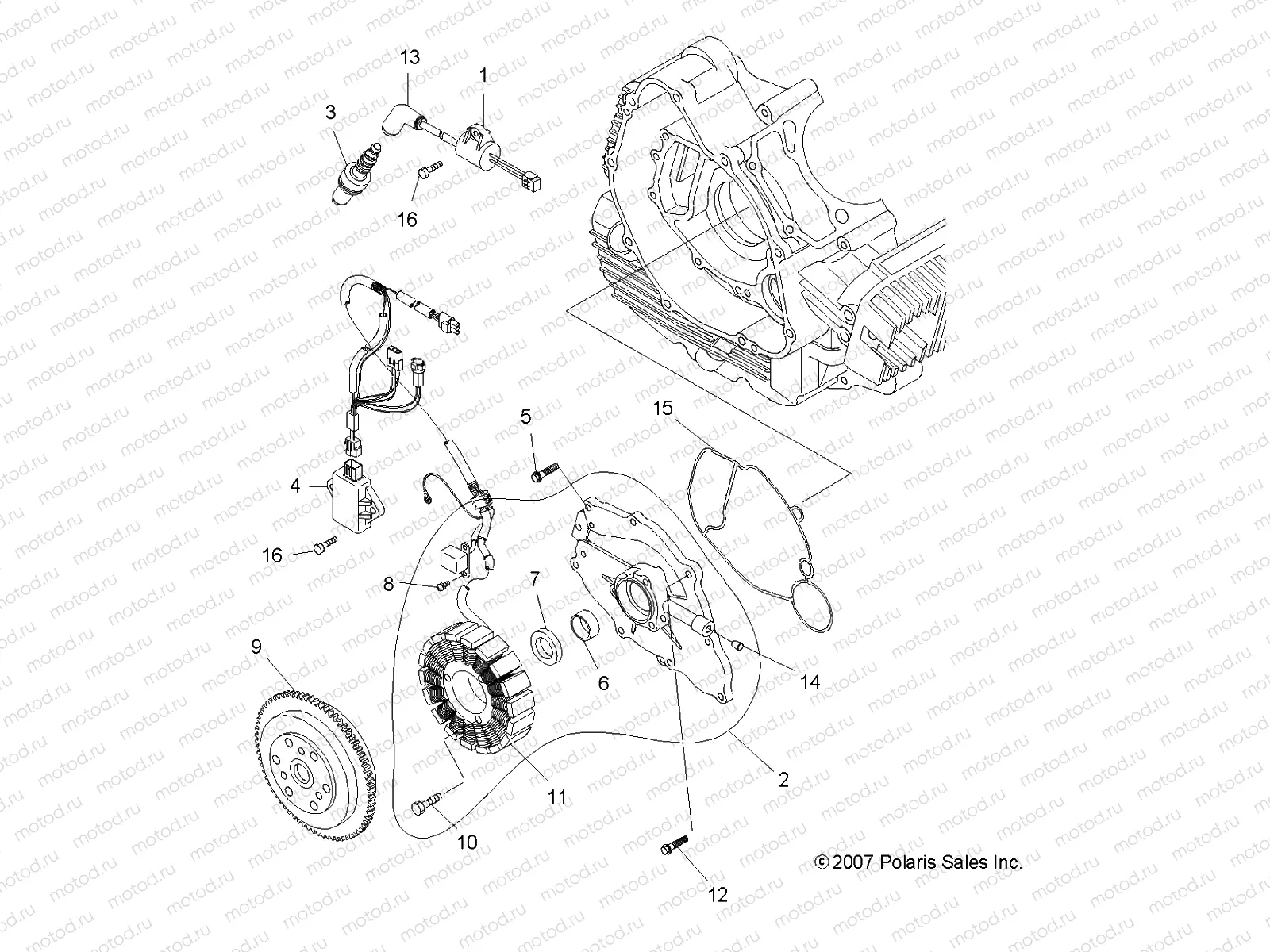 ELECTRICAL | ELECTRICAL, IGNITION SYSTEM - A09LB27AA (49ATVMAGNETO08SP300)