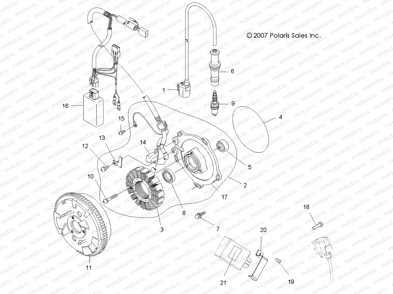 ELECTRICAL | ELECTRICAL, IGNITION SYSTEM - A09LH46AQ/AX/AZ (49ATVMAGNETO08SP400)